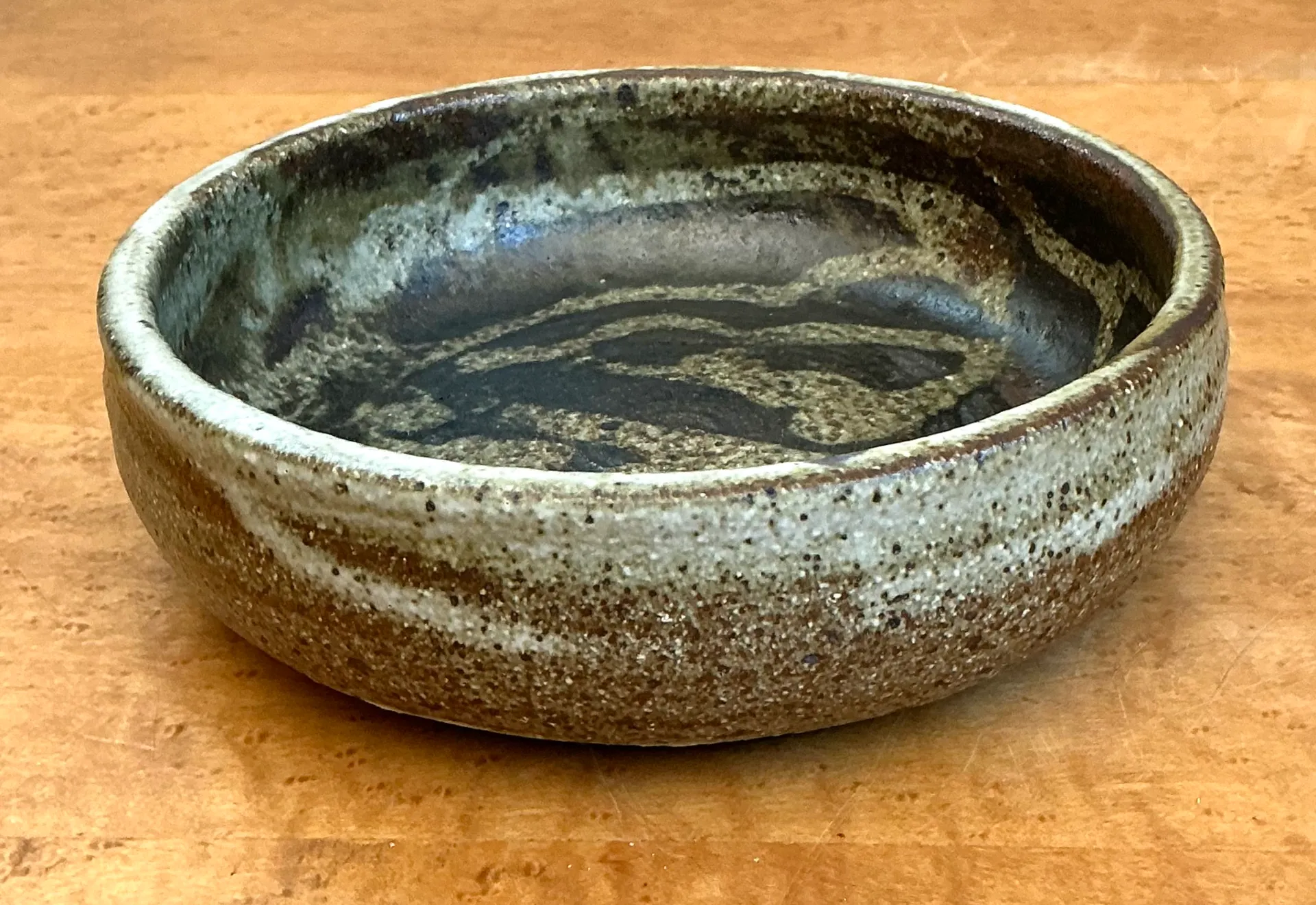 Vintage Abstract Design Pottery Bowl — additional photo 6