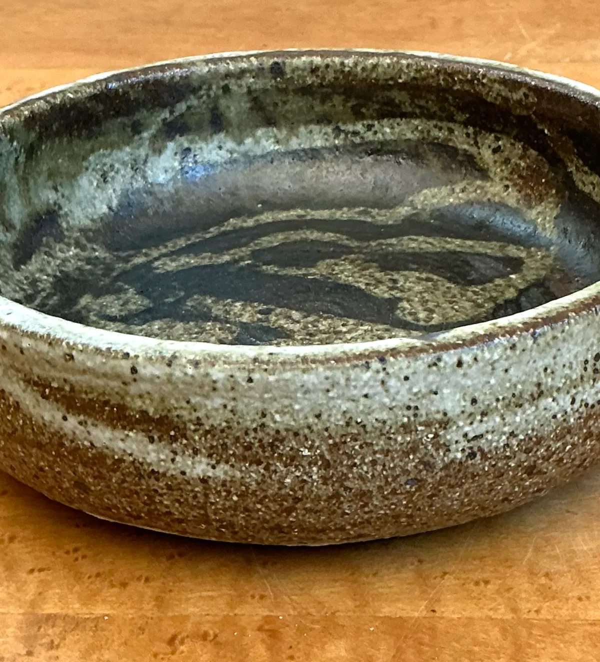 Vintage Abstract Design Pottery Bowl — additional photo 6
