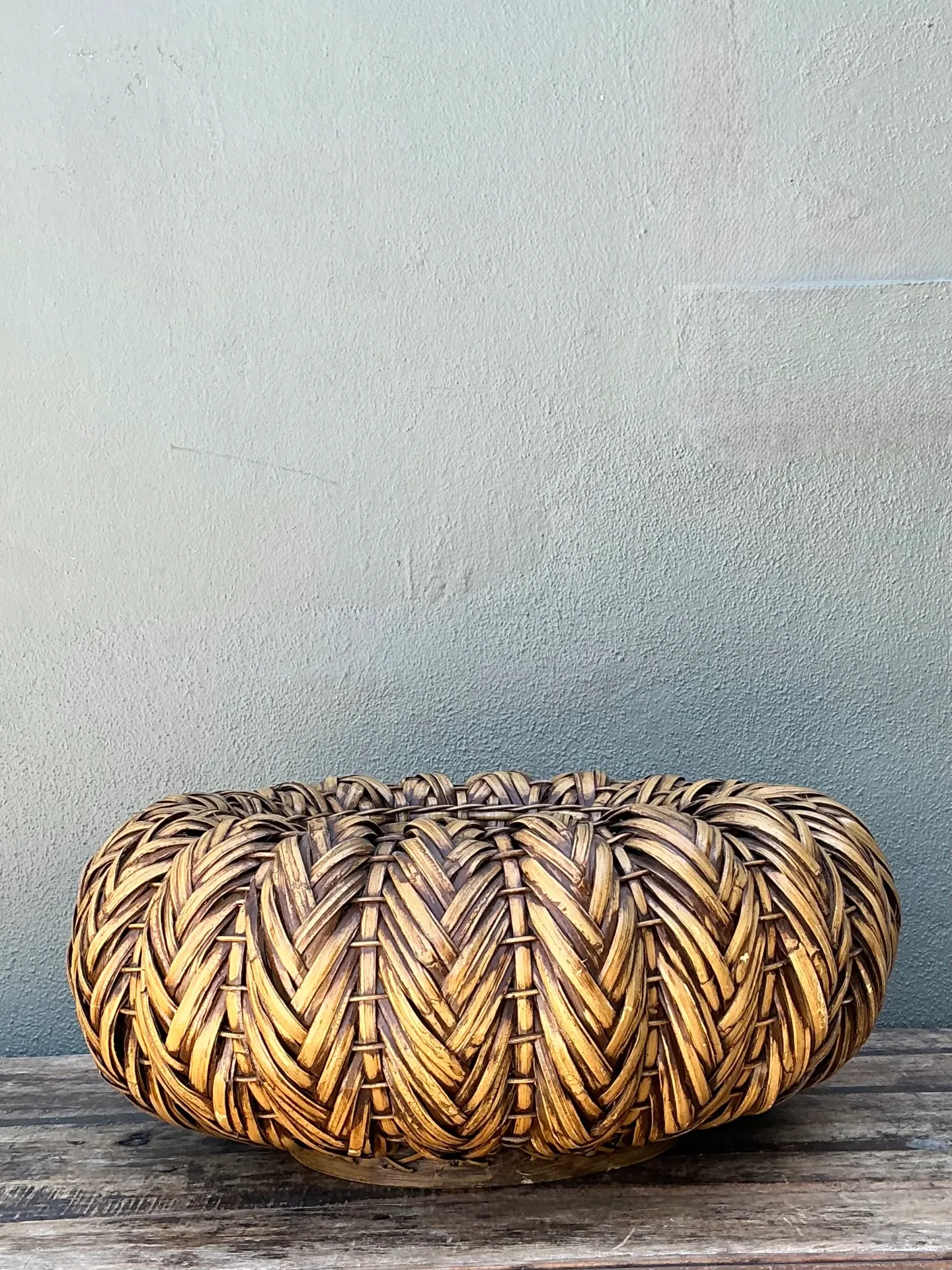 Vintage Handcrafted Rattan Centerpiece — additional photo 6