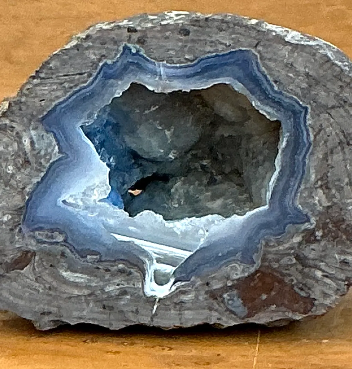 Vintage Blue Quartz Geode — additional photo 6