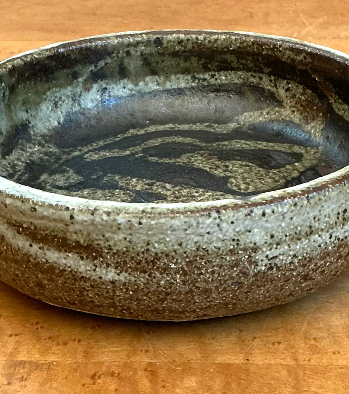 Vintage Abstract Design Pottery Bowl — additional photo 7