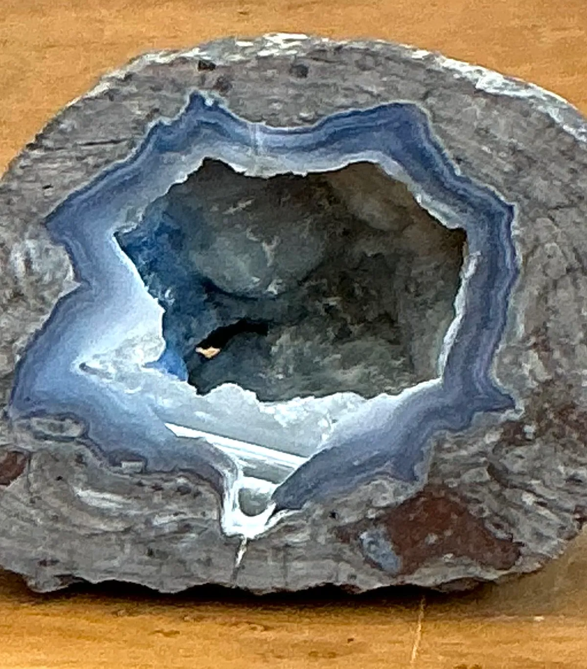 Vintage Blue Quartz Geode — additional photo 2