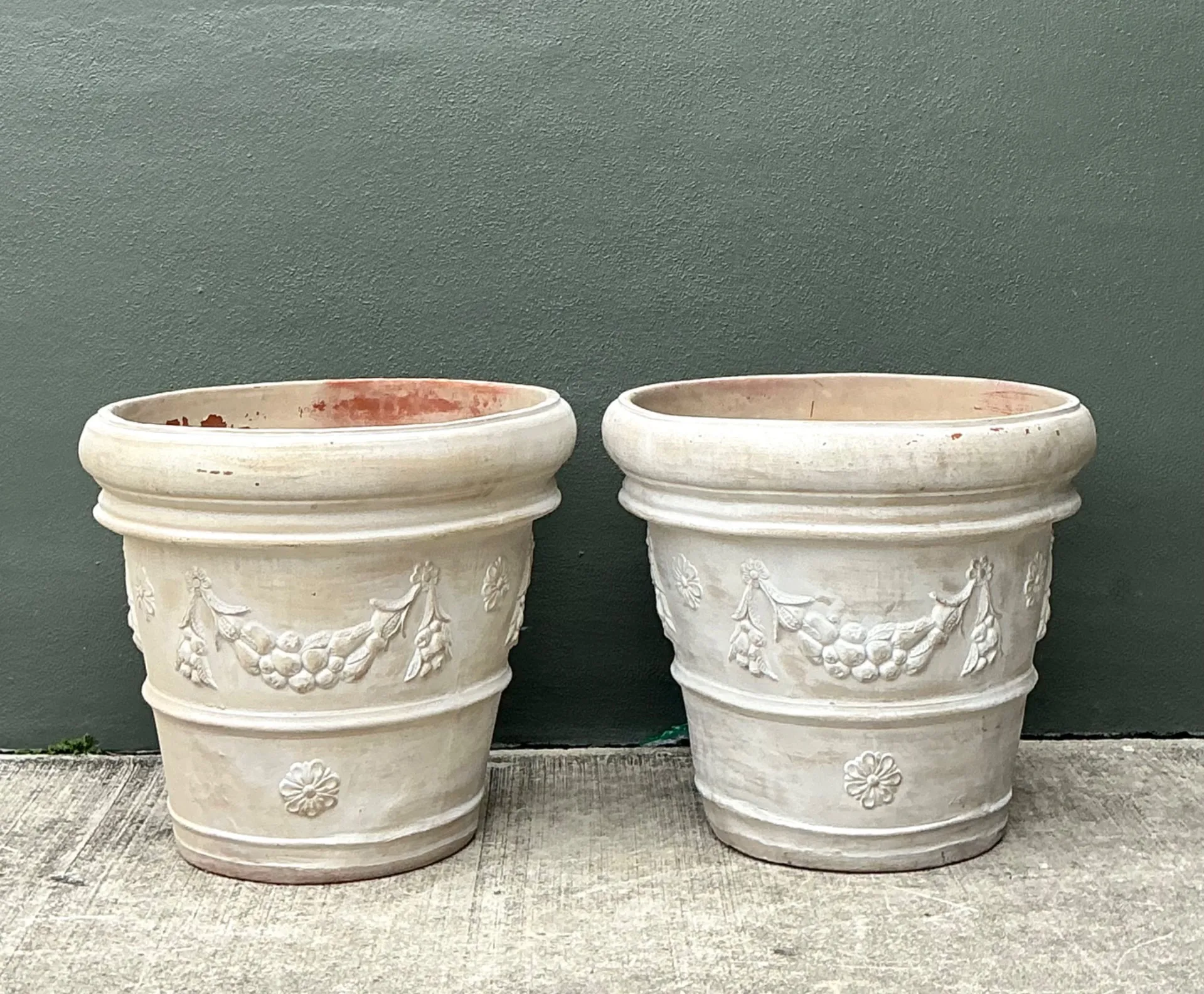 Vintage Italian Terracotta Planters - A Pair — additional photo 7