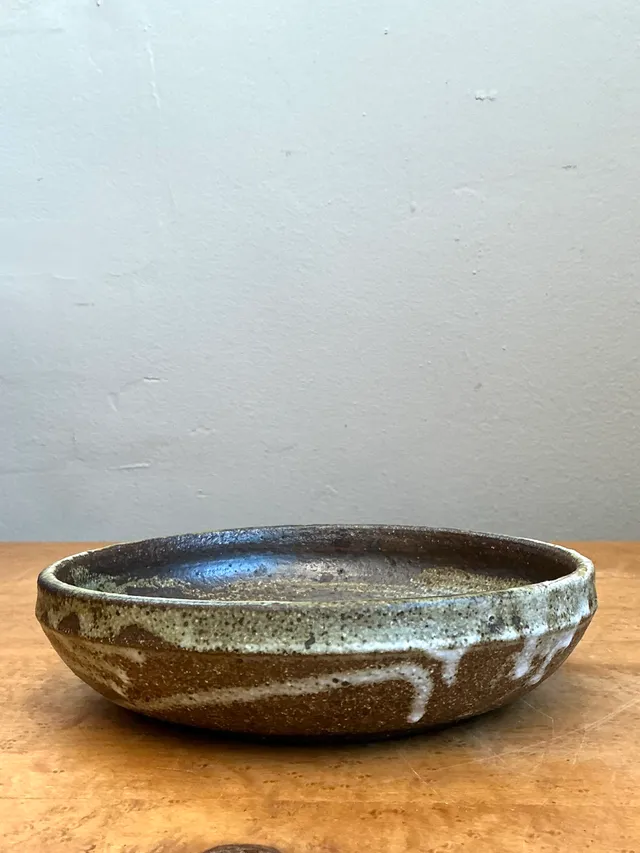 Vintage Abstract Design Pottery Plate — additional photo 8