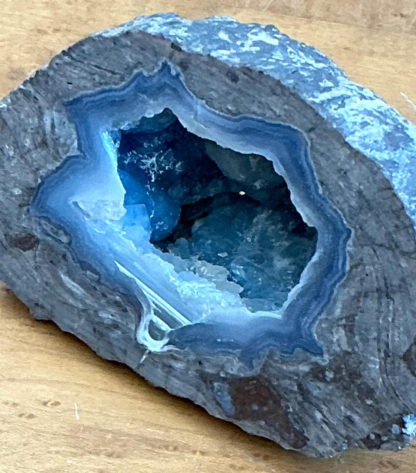 Vintage Blue Quartz Geode — additional photo 5