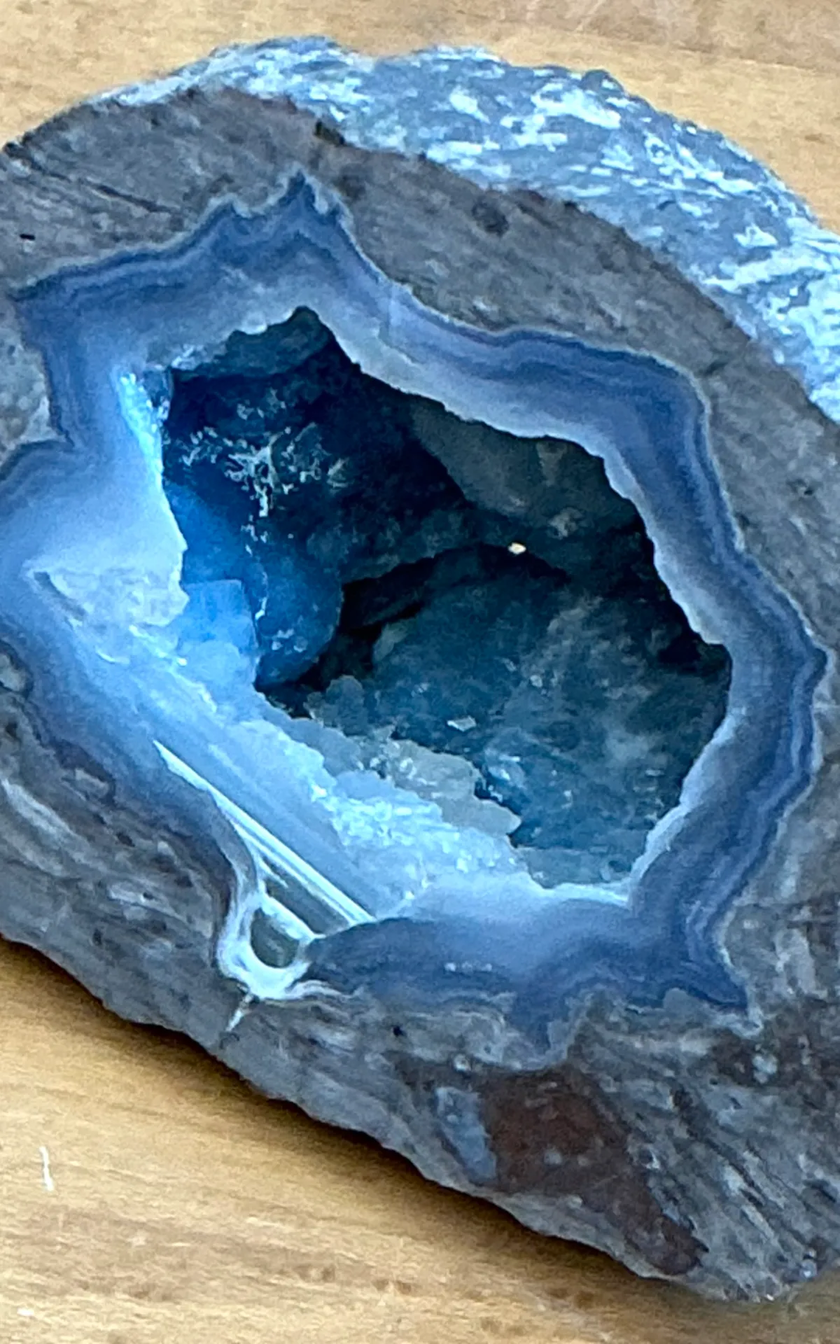 Vintage Blue Quartz Geode — additional photo 5