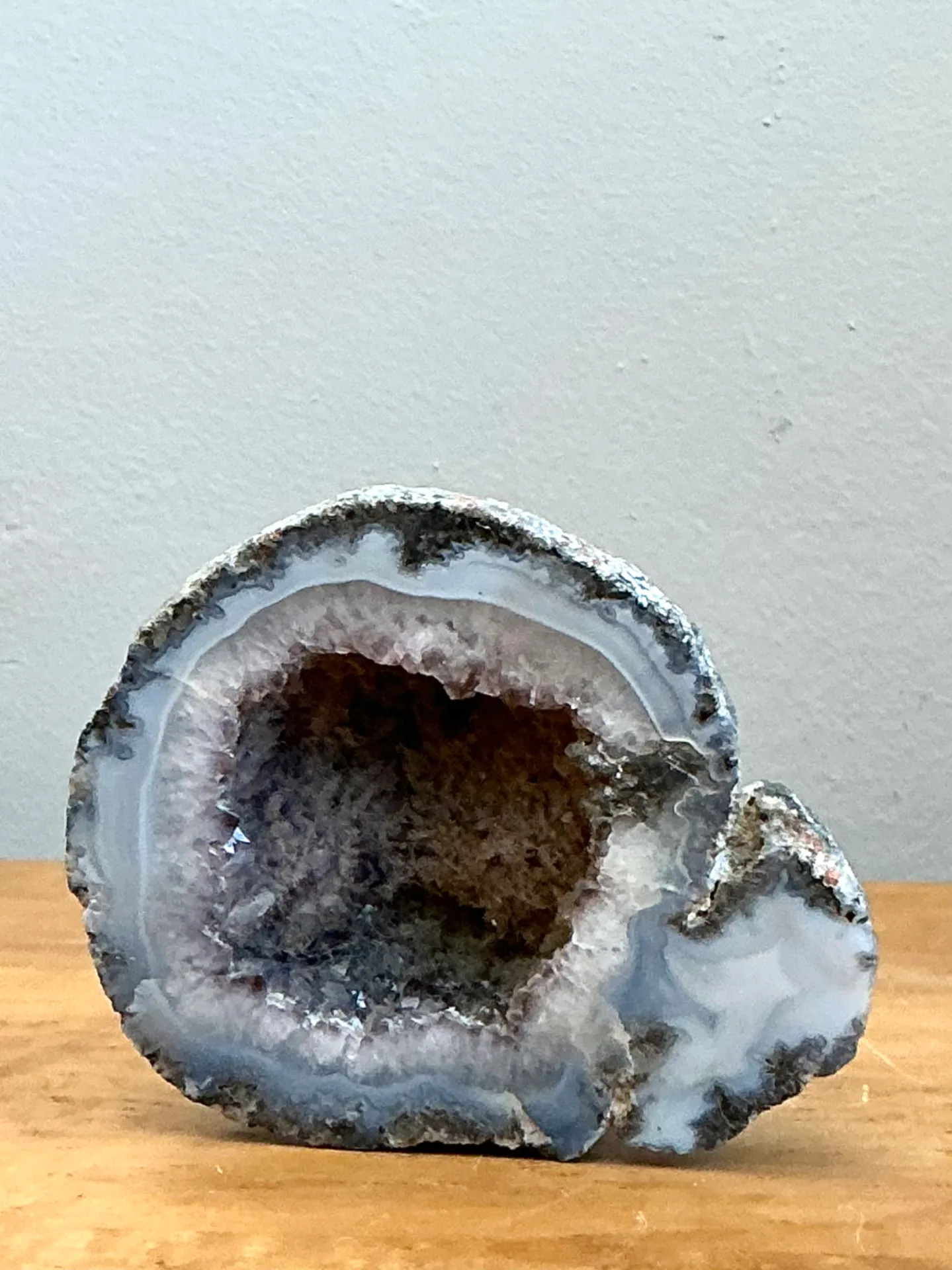 Vintage Natural Blue Quartz Geode — additional photo 3