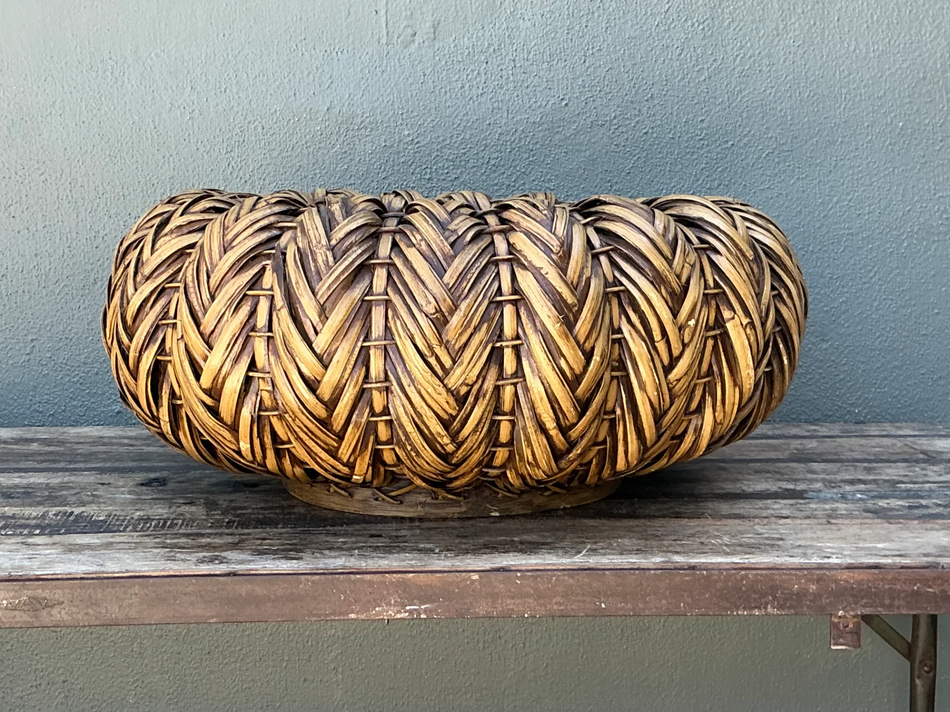 Vintage Handcrafted Rattan Centerpiece — additional photo 5