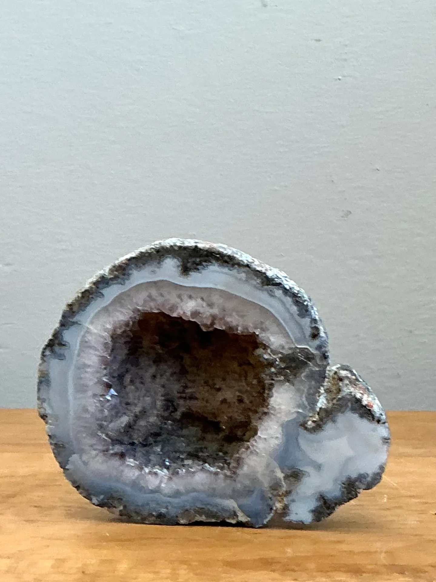 Vintage Natural Blue Quartz Geode — additional photo 2