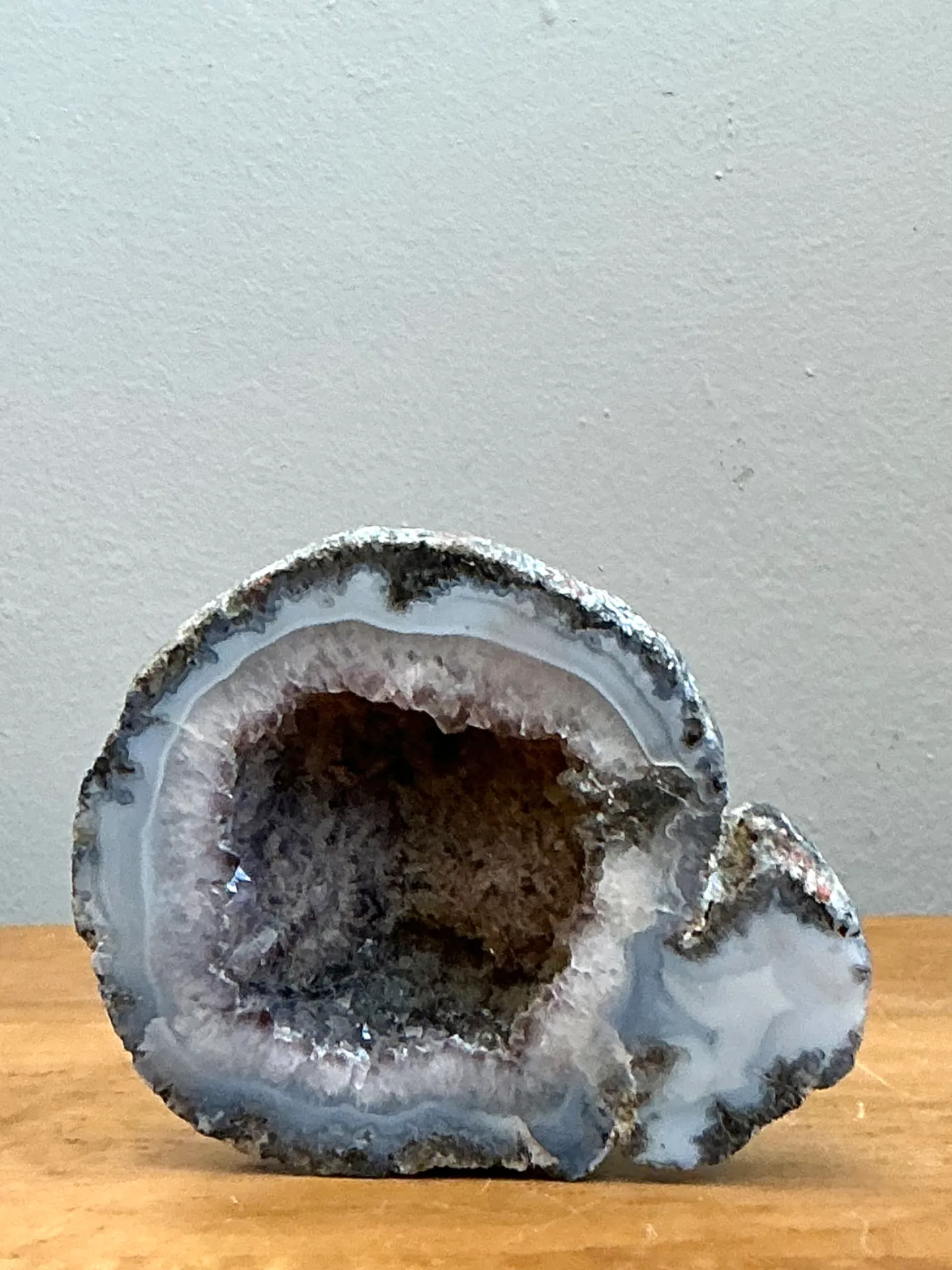 Vintage Natural Blue Quartz Geode — additional photo 1