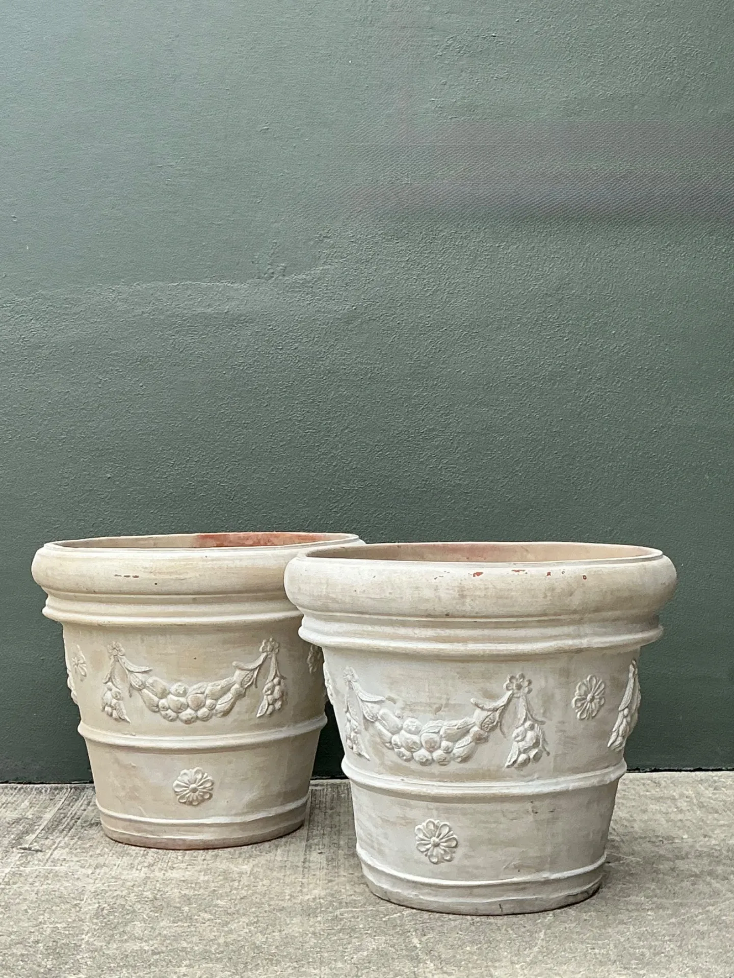 Vintage Italian Terracotta Planters - A Pair — additional photo 8