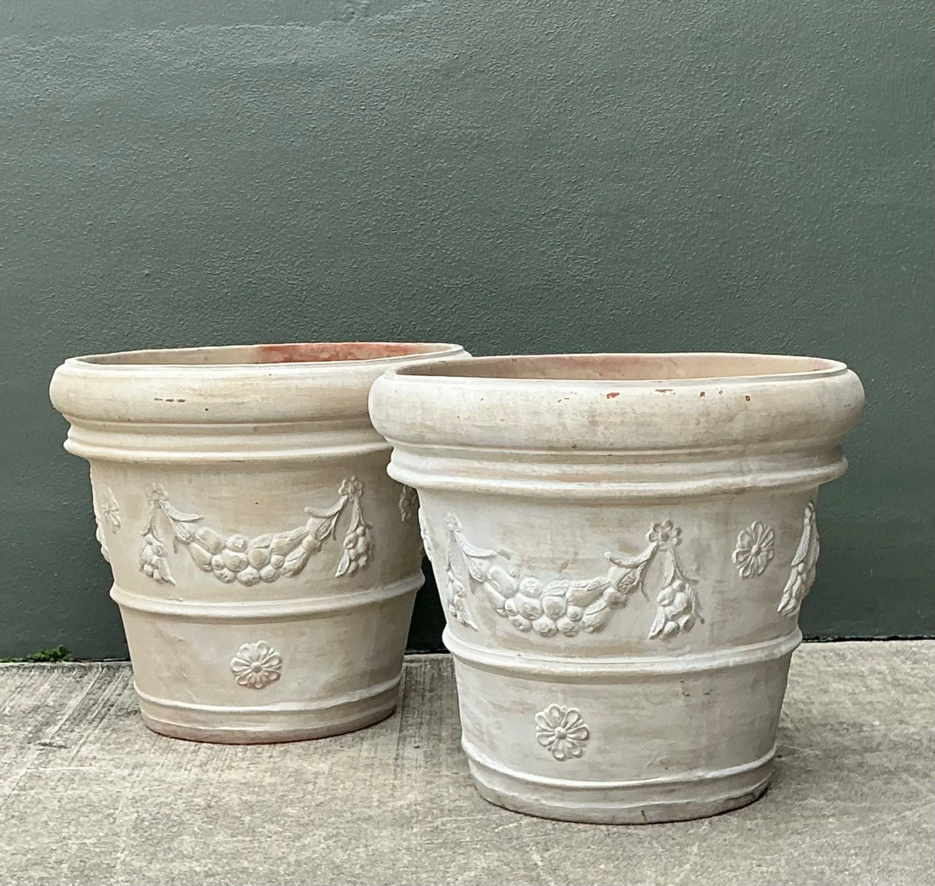 Vintage Italian Terracotta Planters - A Pair — additional photo 6