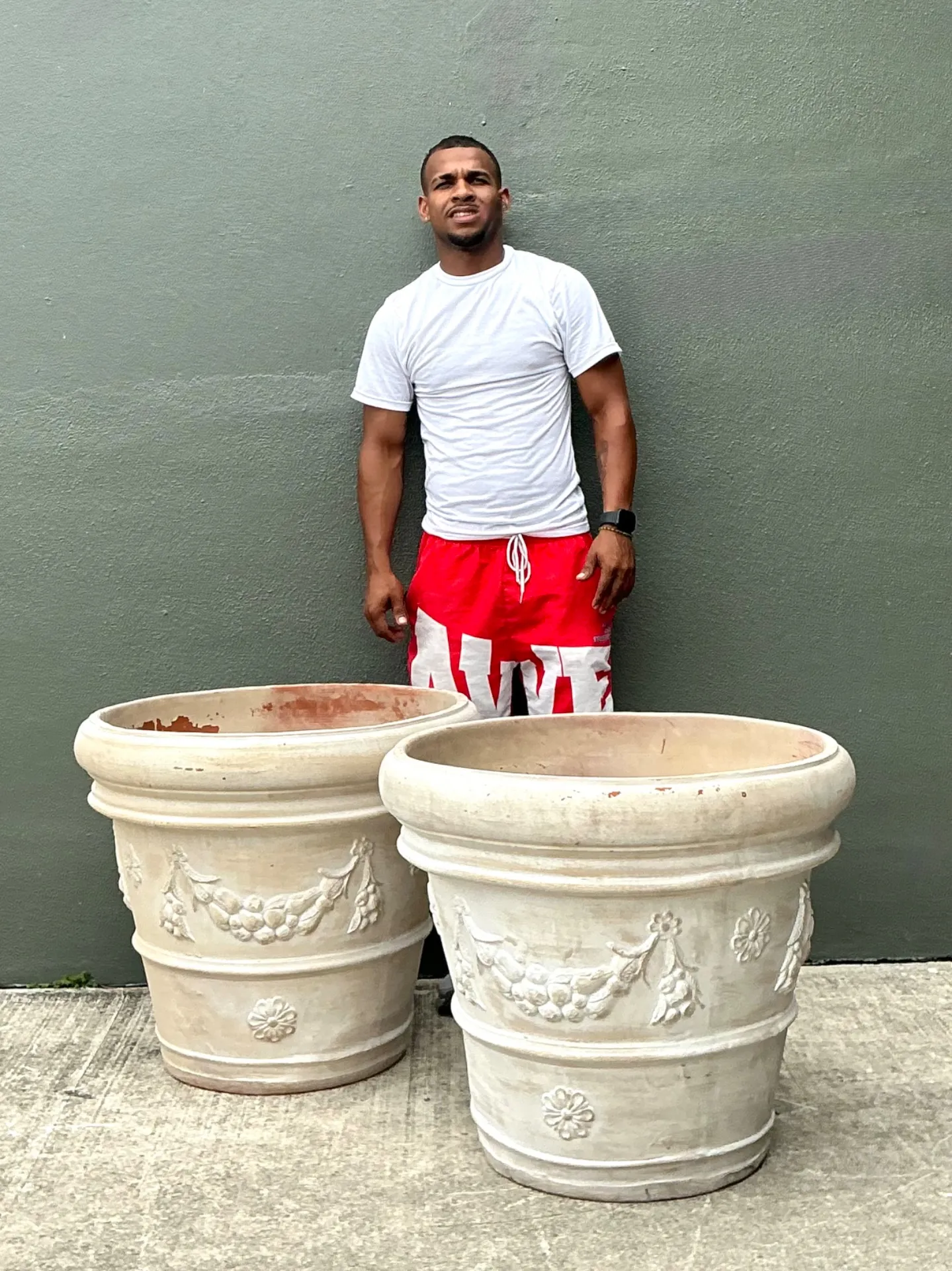 Vintage Italian Terracotta Planters - A Pair — additional photo 4