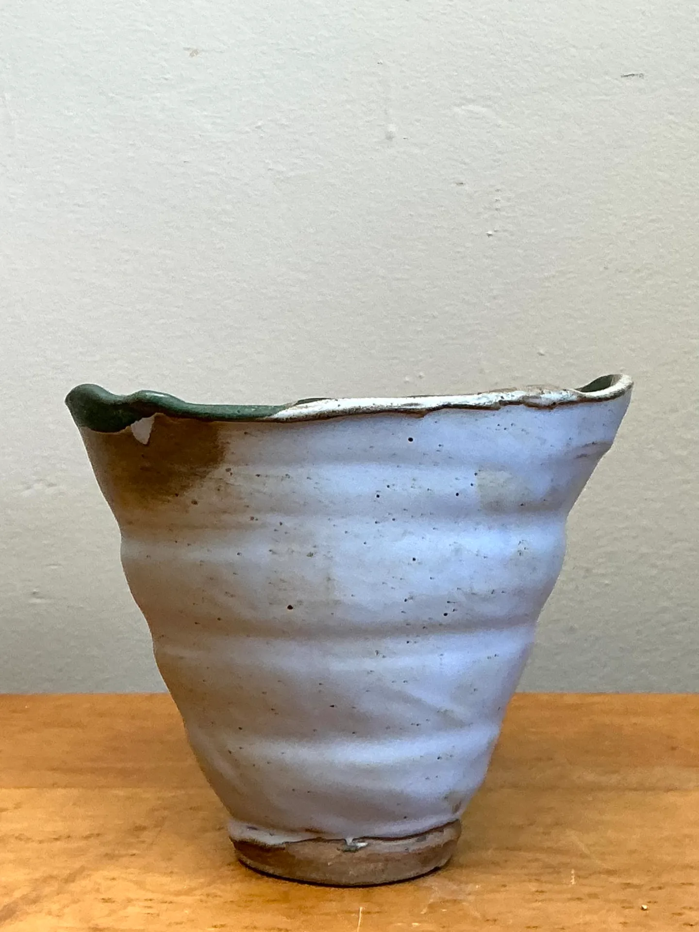 Vintage Abstract Stoneware Decorative Bowl — additional photo 1