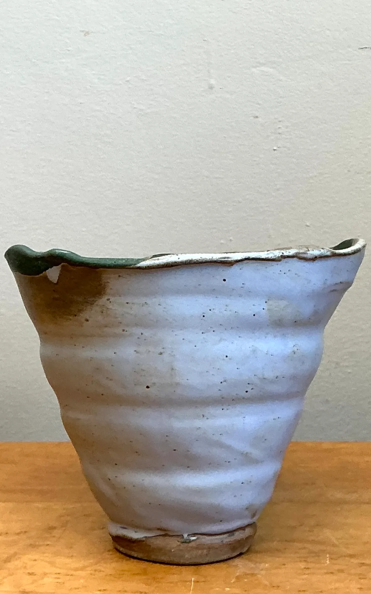 Vintage Abstract Stoneware Decorative Bowl