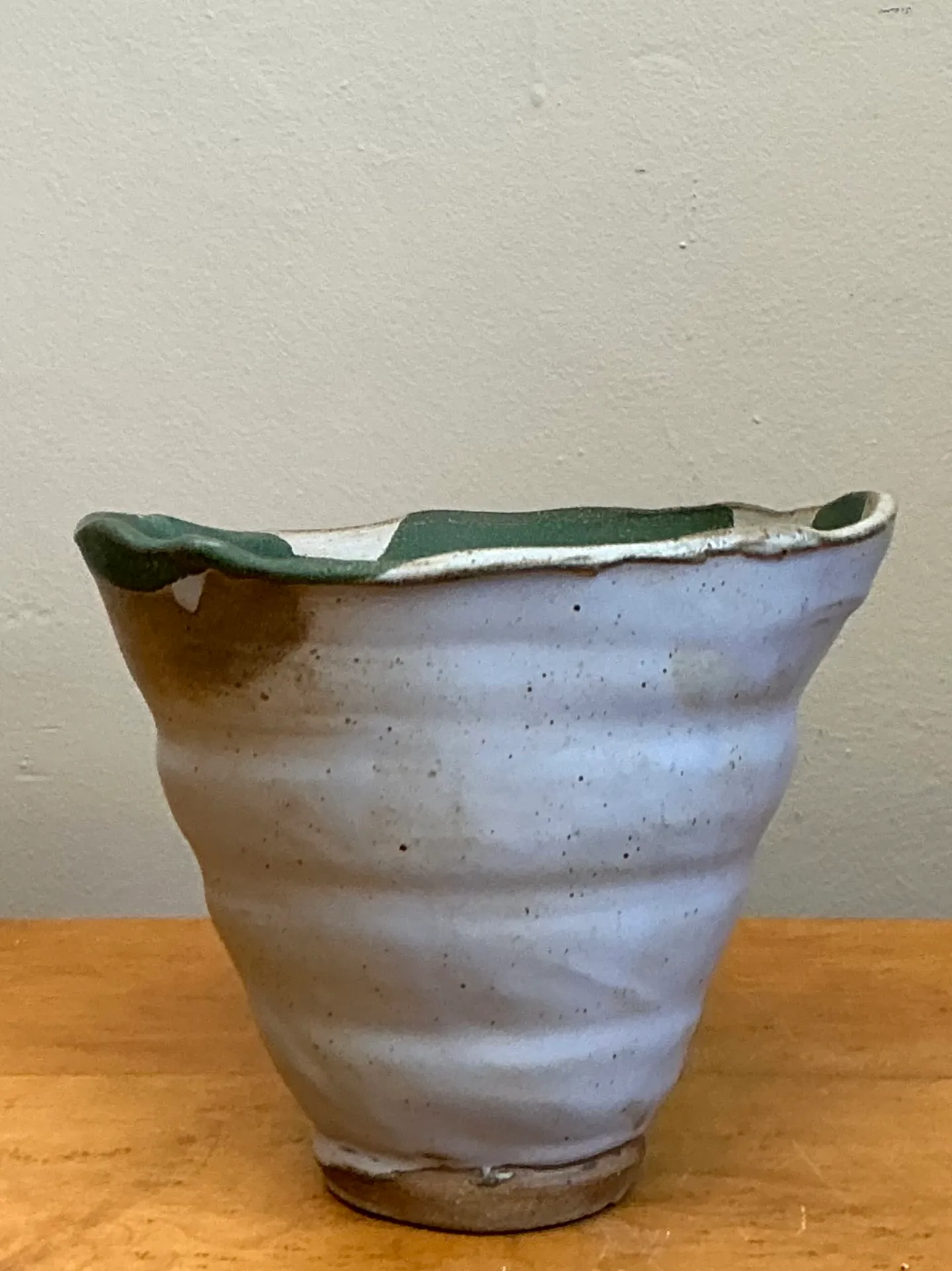 Vintage Abstract Stoneware Decorative Bowl — additional photo 6