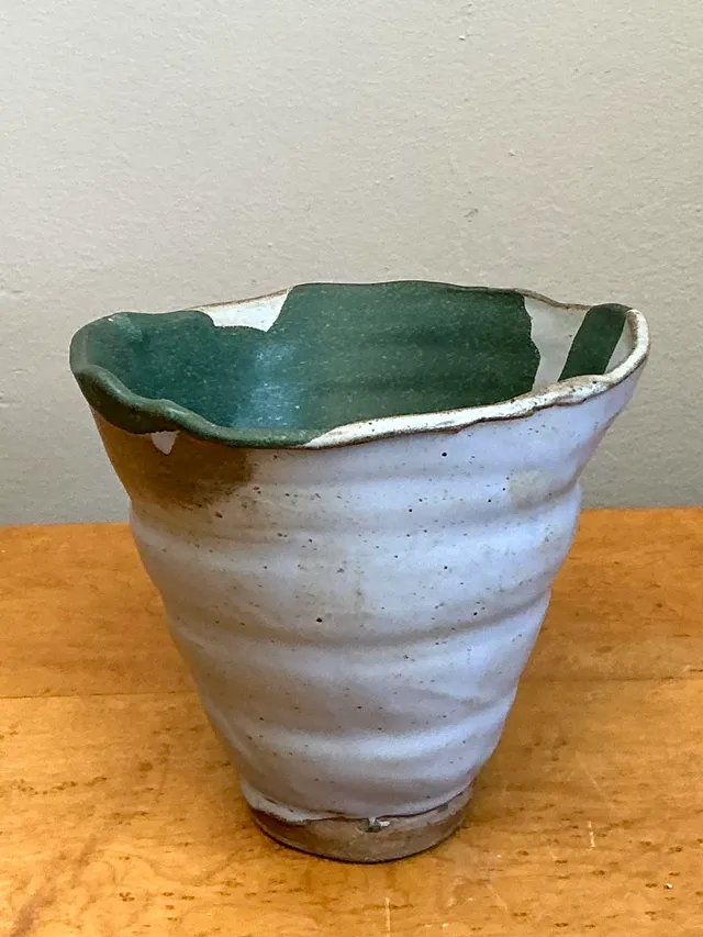 Vintage Abstract Stoneware Decorative Bowl — additional photo 4