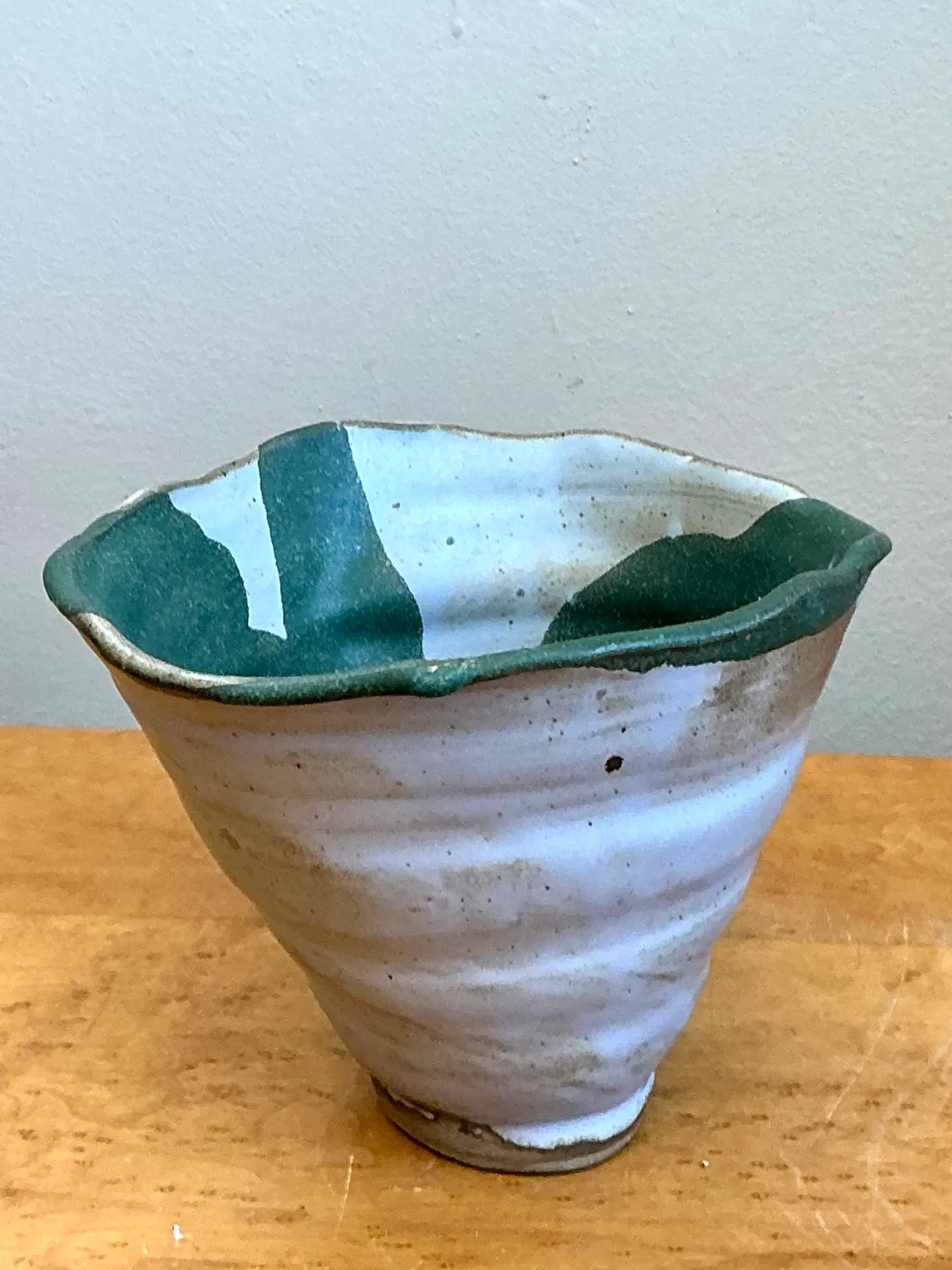 Vintage Abstract Stoneware Decorative Bowl — additional photo 2