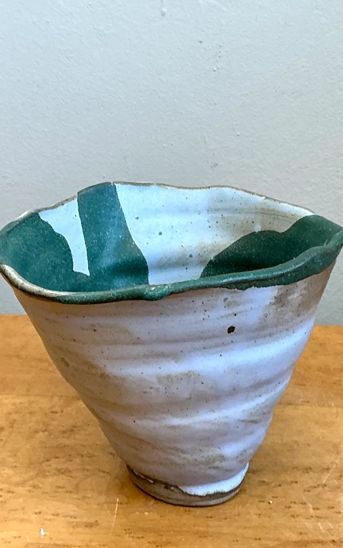 Vintage Abstract Stoneware Decorative Bowl — additional photo 2