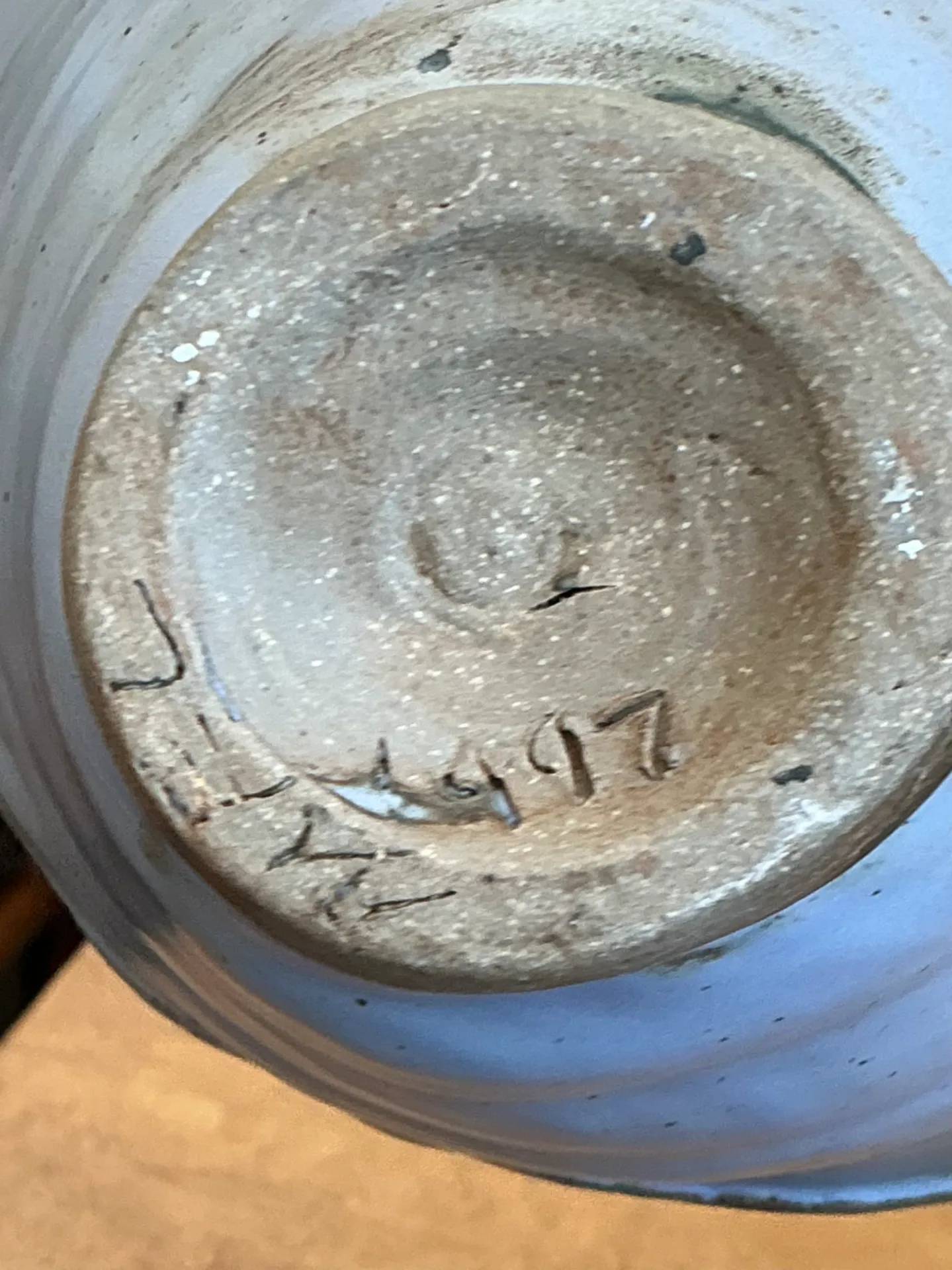 Vintage Abstract Stoneware Decorative Bowl — additional photo 8