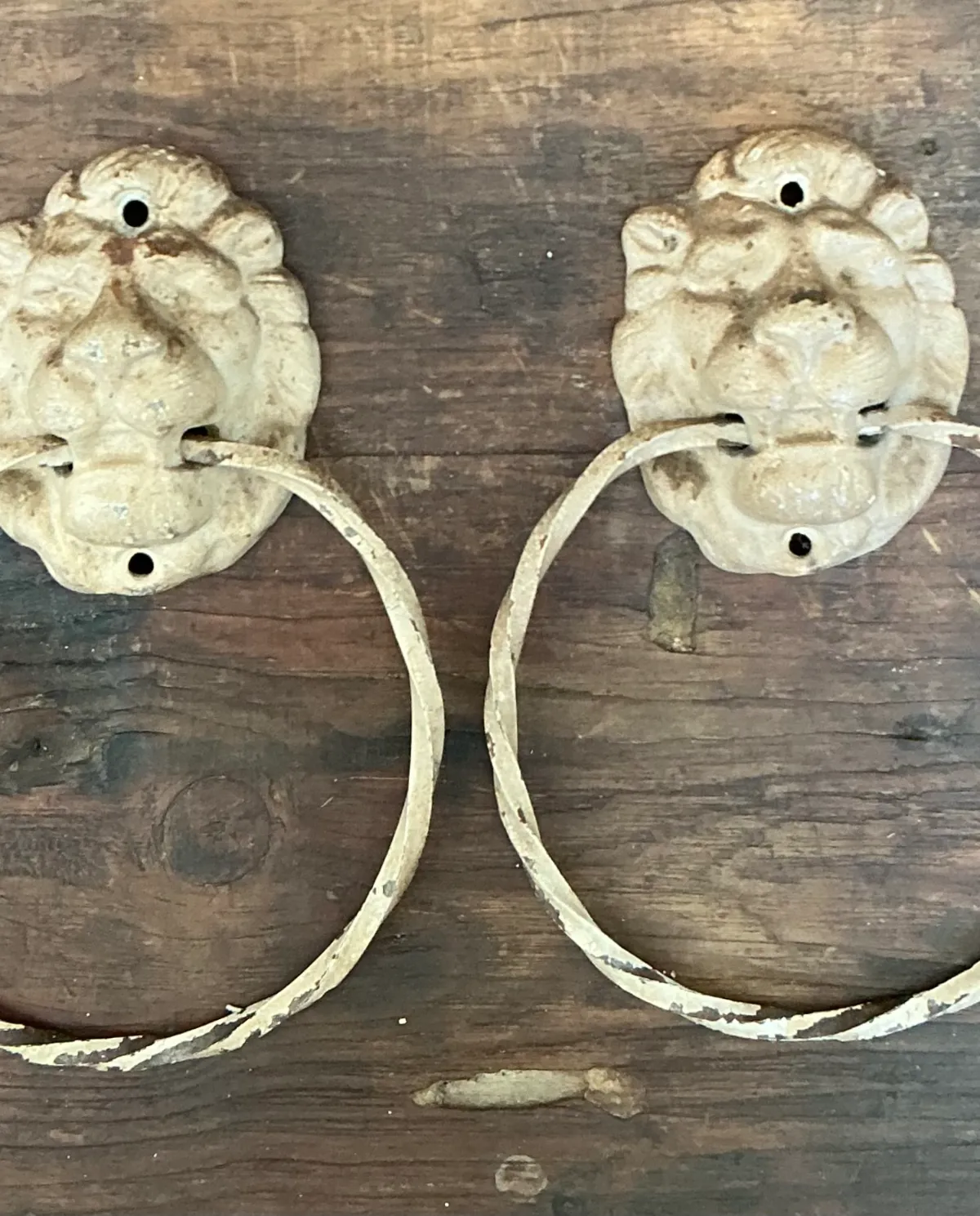 Vintage Lion Head Wall Mounted Towel Holders — additional photo 2