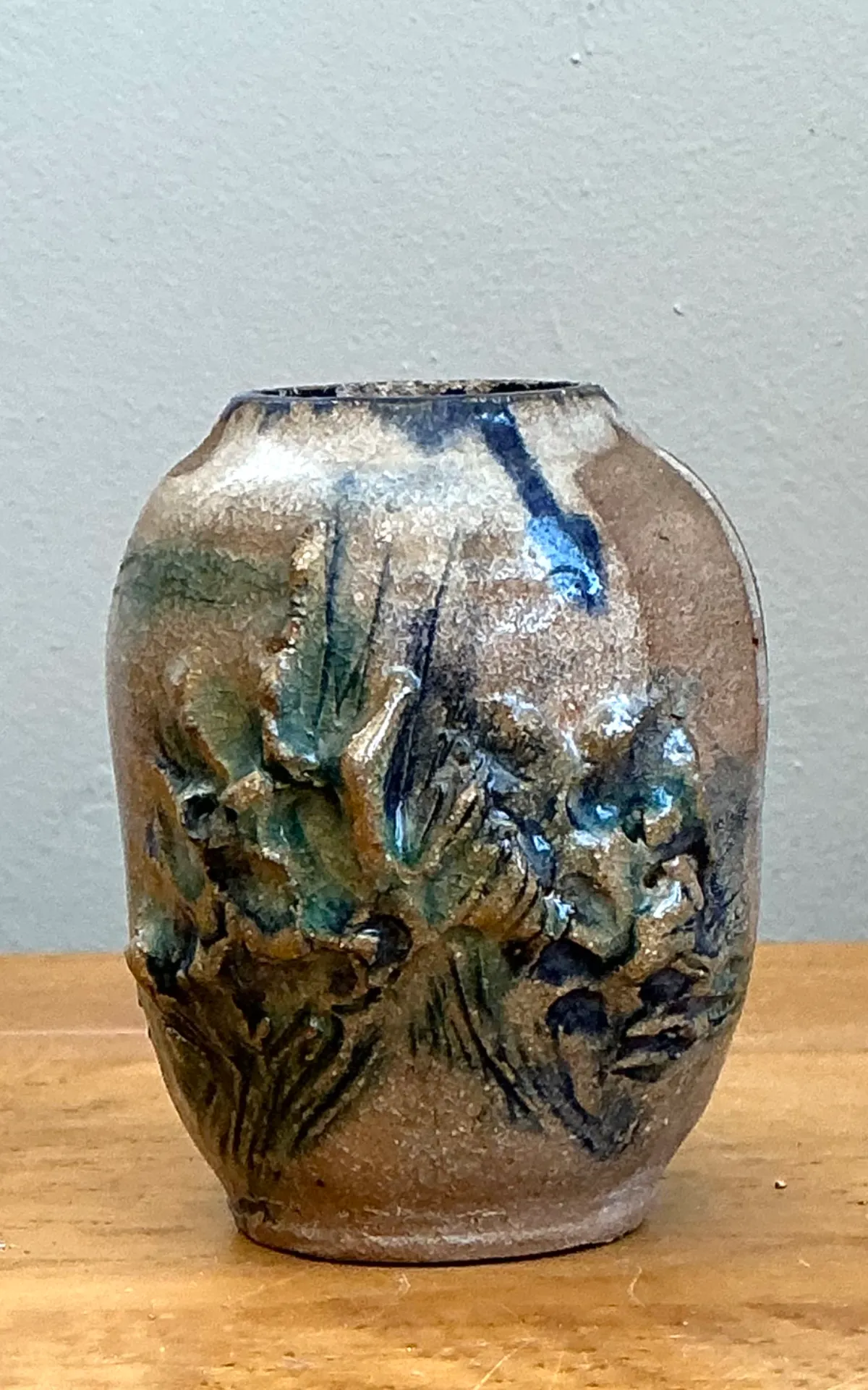 Vintage Abstract Glazed Pottery Vase — additional photo 7