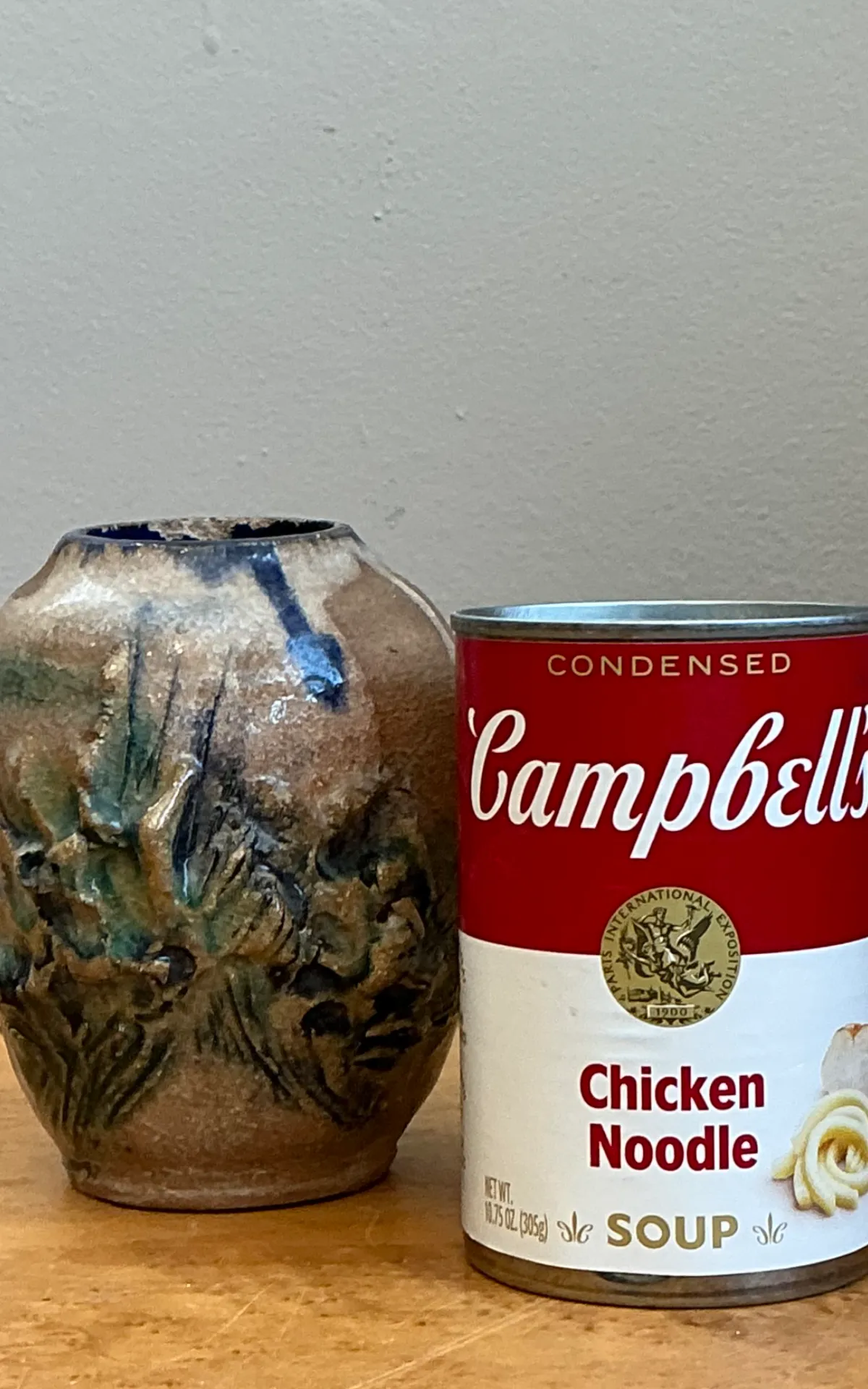 Vintage Abstract Glazed Pottery Vase — additional photo 5