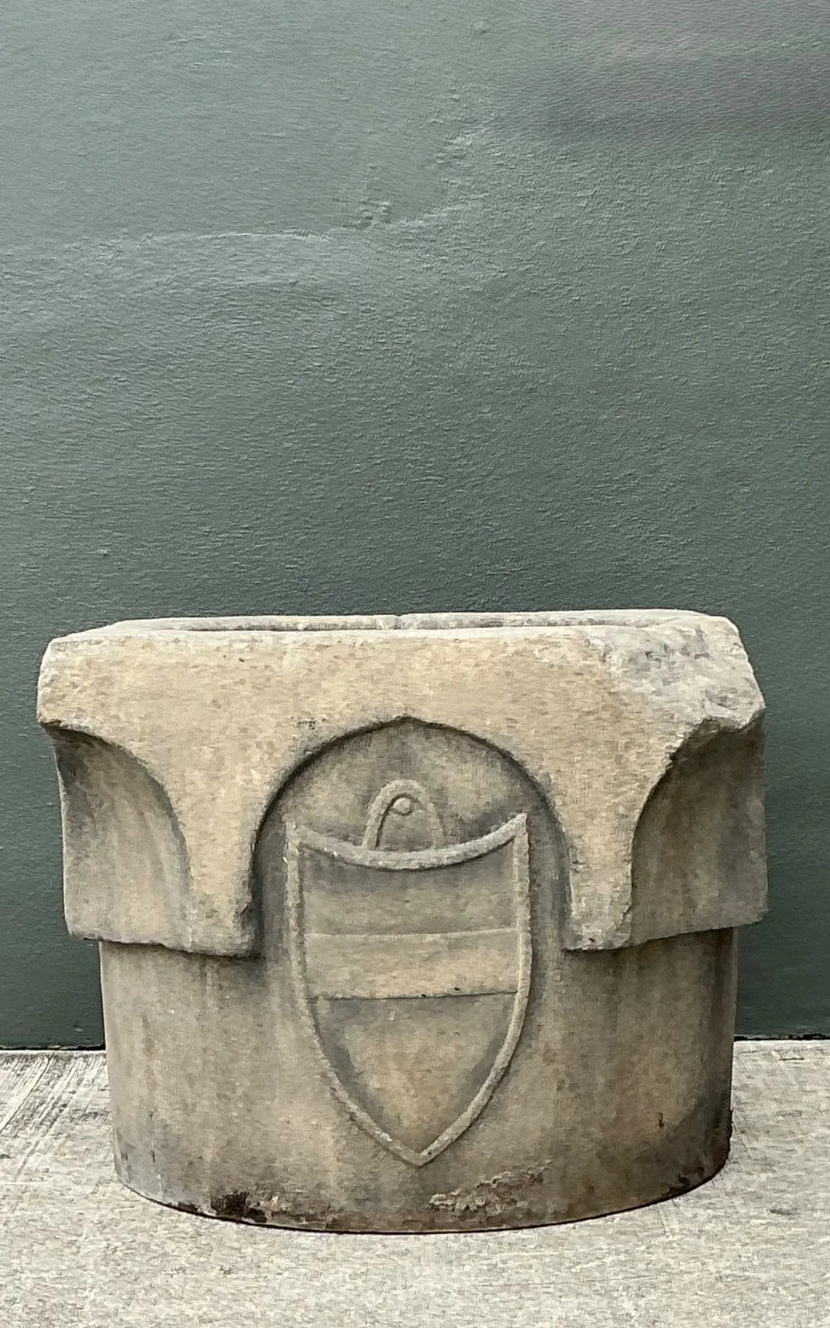 Vintage 19th Century Cast Stone Well Head — additional photo 4