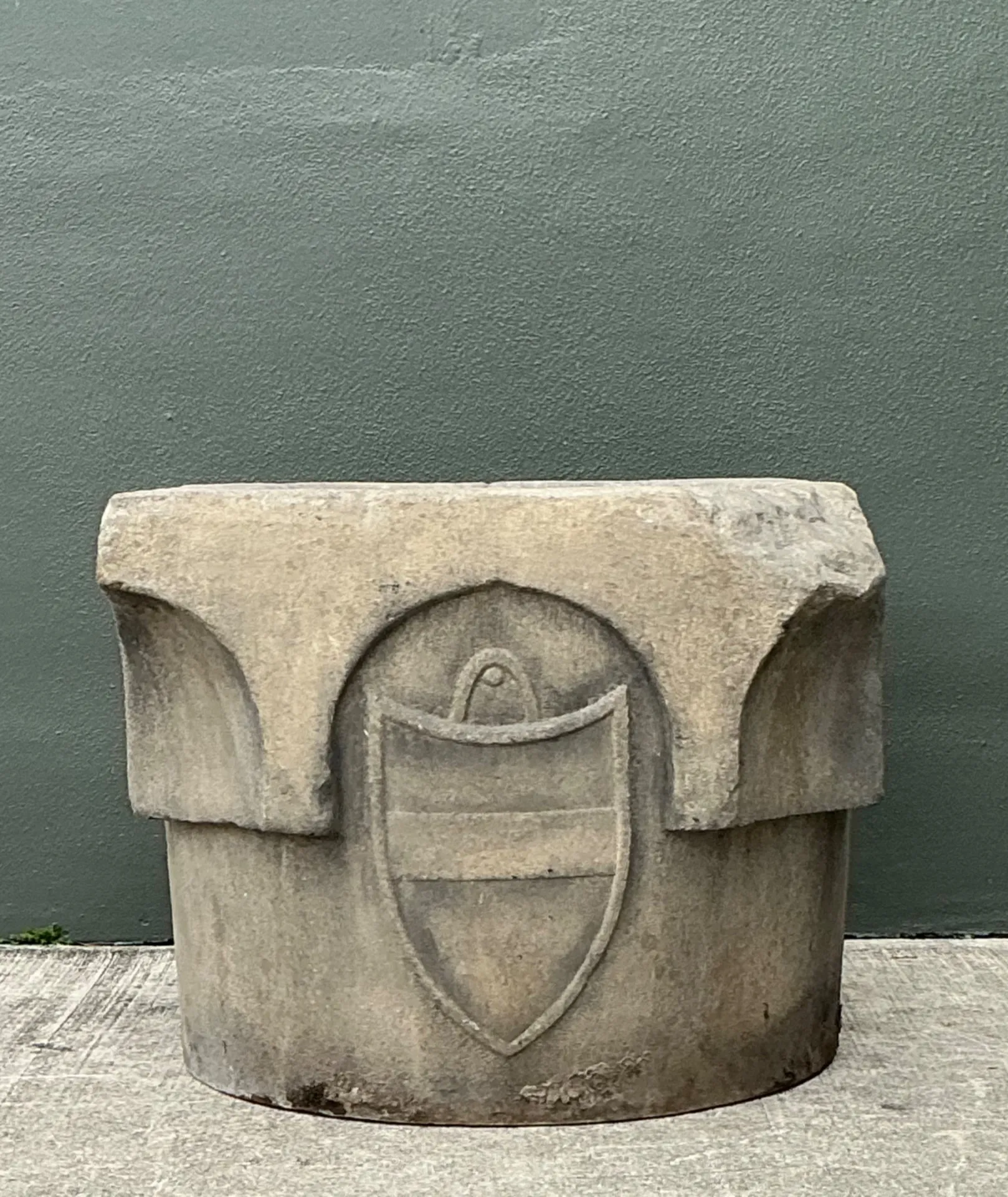 Vintage 19th Century Cast Stone Well Head — additional photo 6
