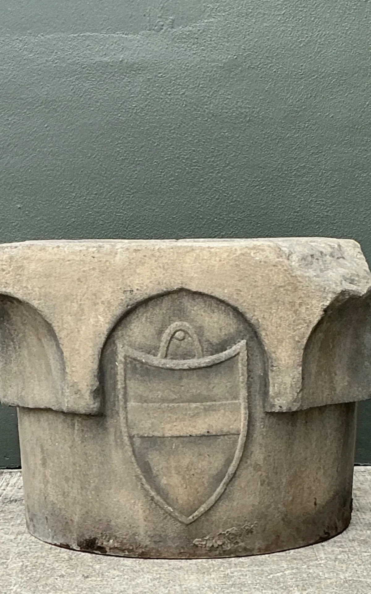 Vintage 19th Century Cast Stone Well Head — additional photo 6