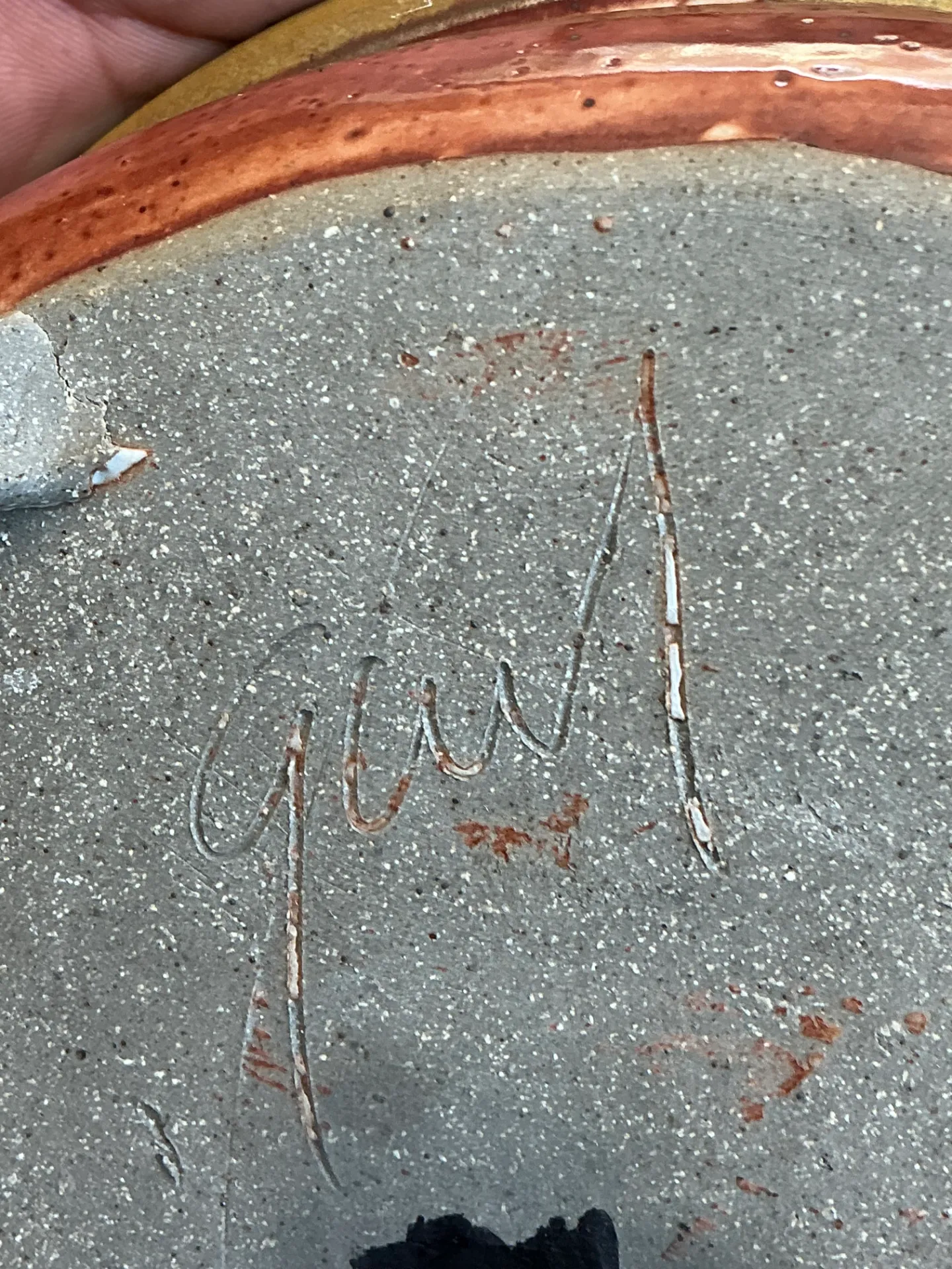 Vintage Oval Ceramic Pottery Bowl — additional photo 5