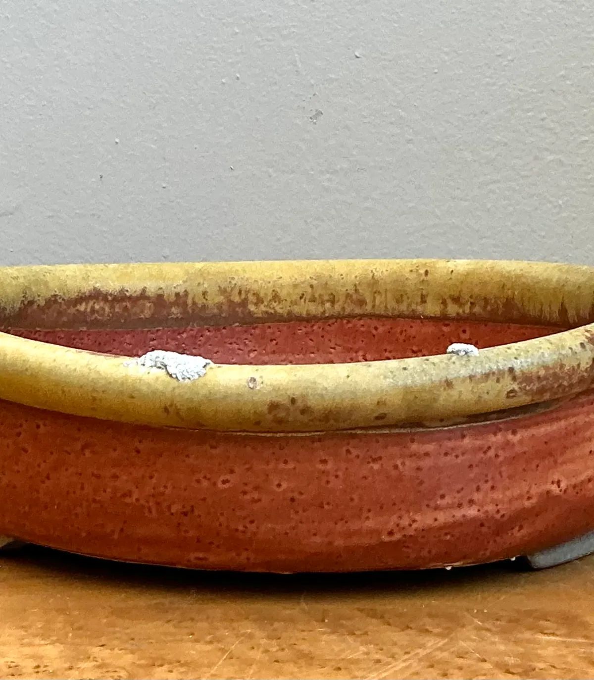Vintage Oval Ceramic Pottery Bowl