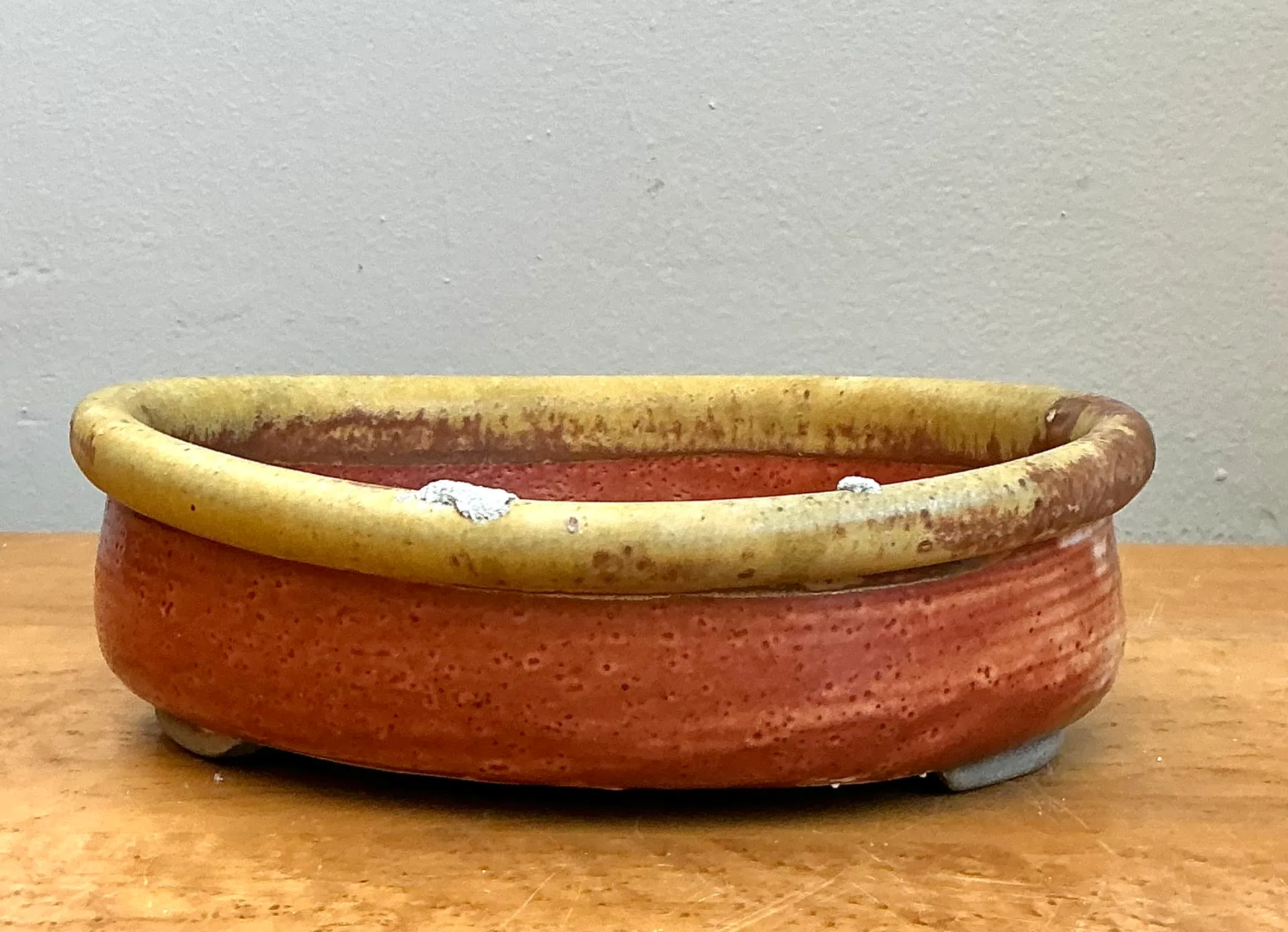 Vintage Oval Ceramic Pottery Bowl — additional photo 7