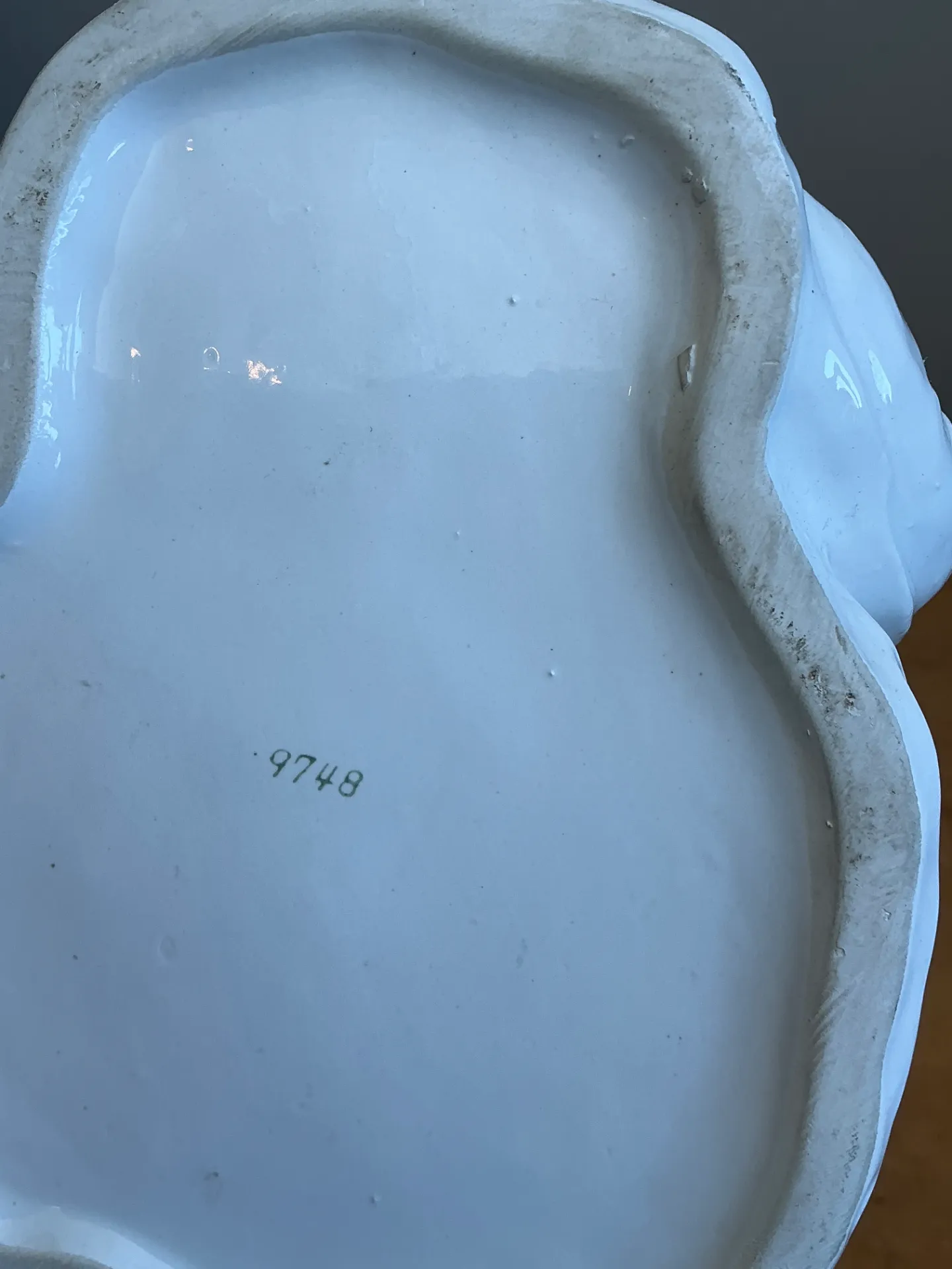 Vintage Italian White Frog Ceramic Vase — additional photo 7