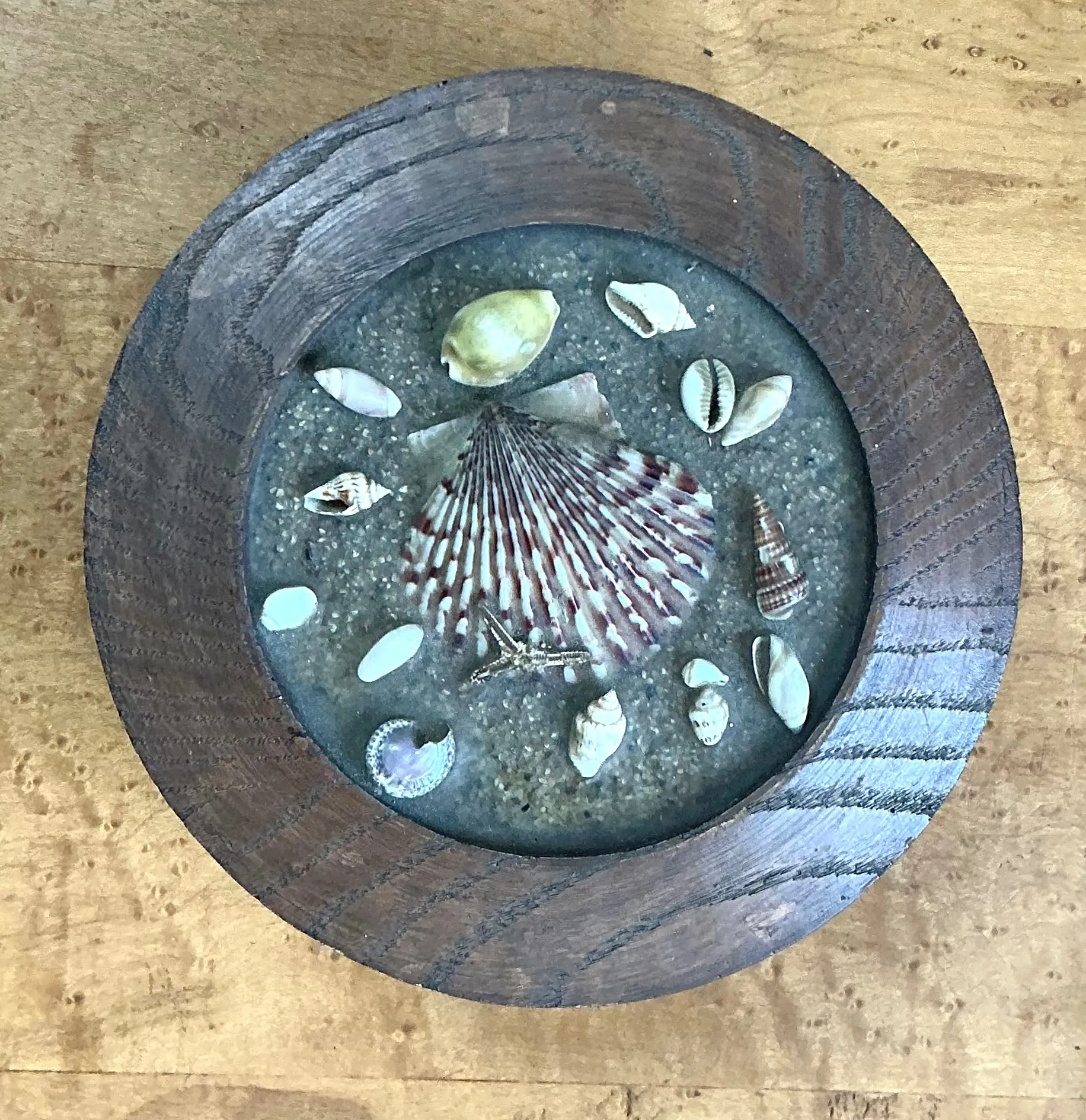 Vintage Wood and Shell Decorative Box — additional photo 3