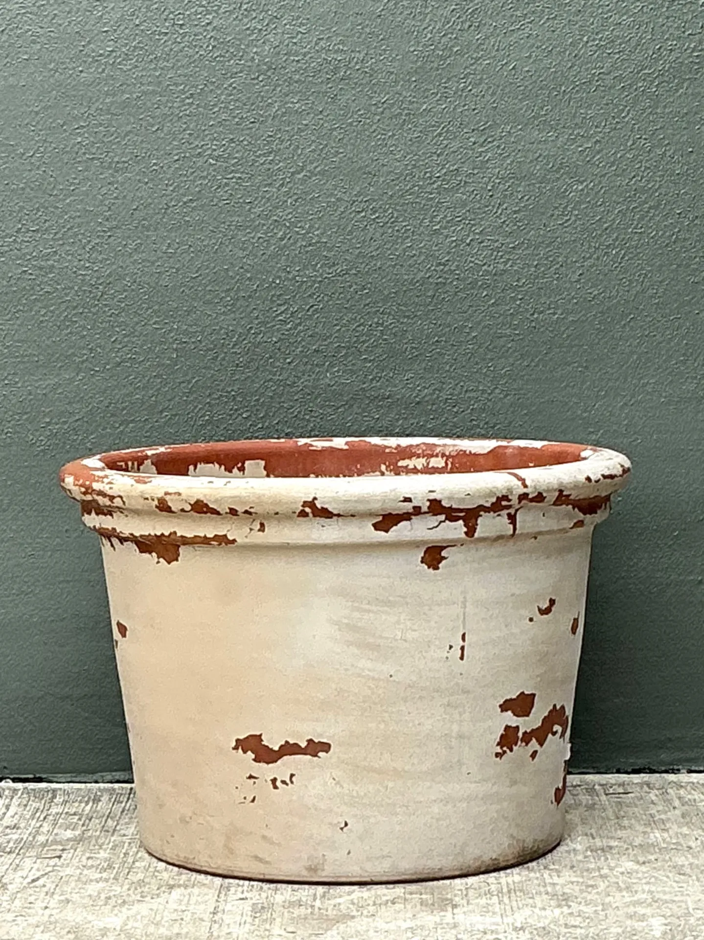 Vintage Weathered Italian Terracotta Planter — additional photo 2