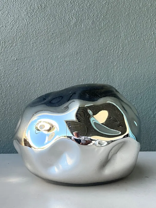 Vintage Organic Form Glass Sculpture — additional photo 2