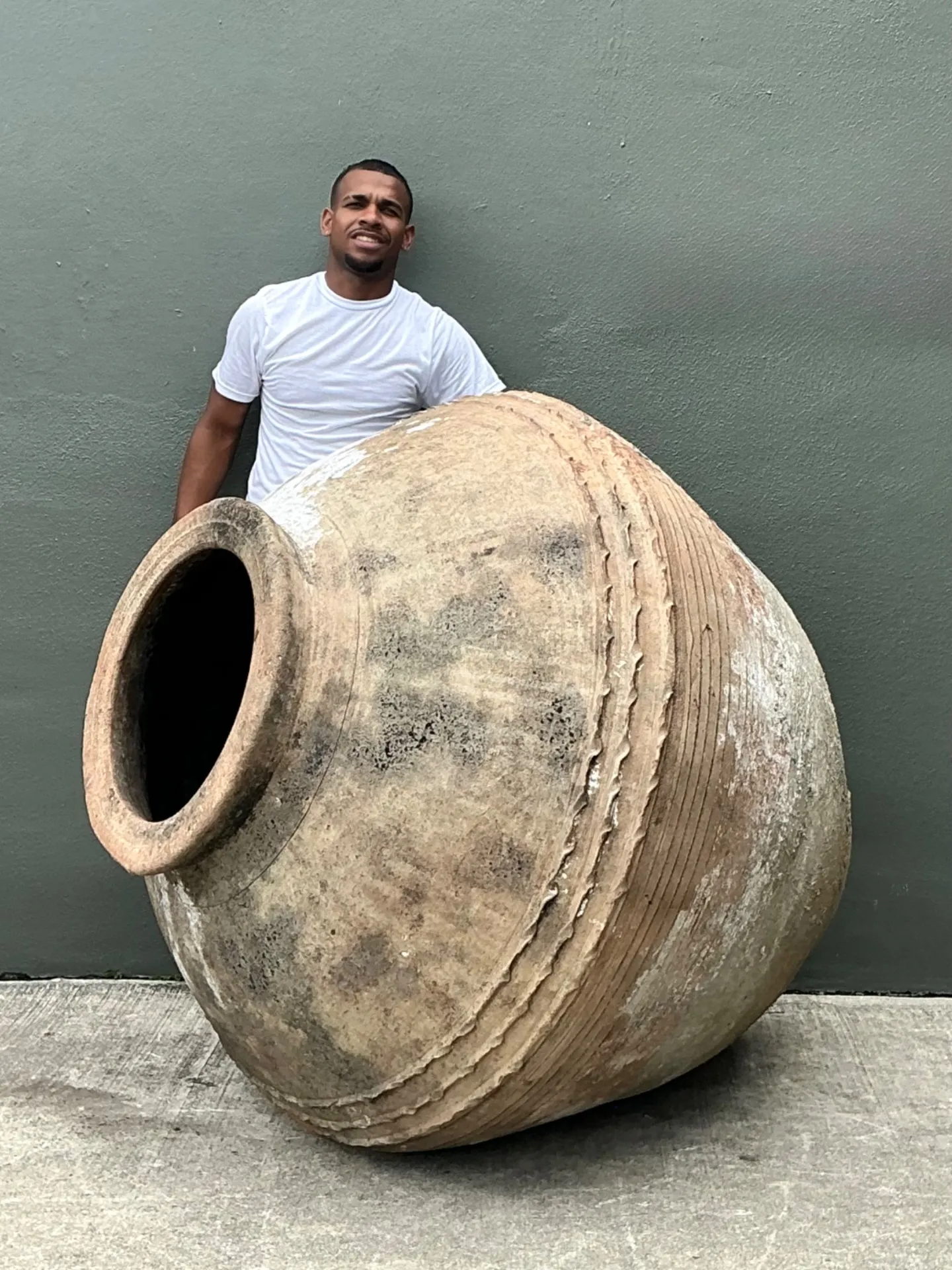 Vintage Monumental Terracotta Vessel — additional photo 3