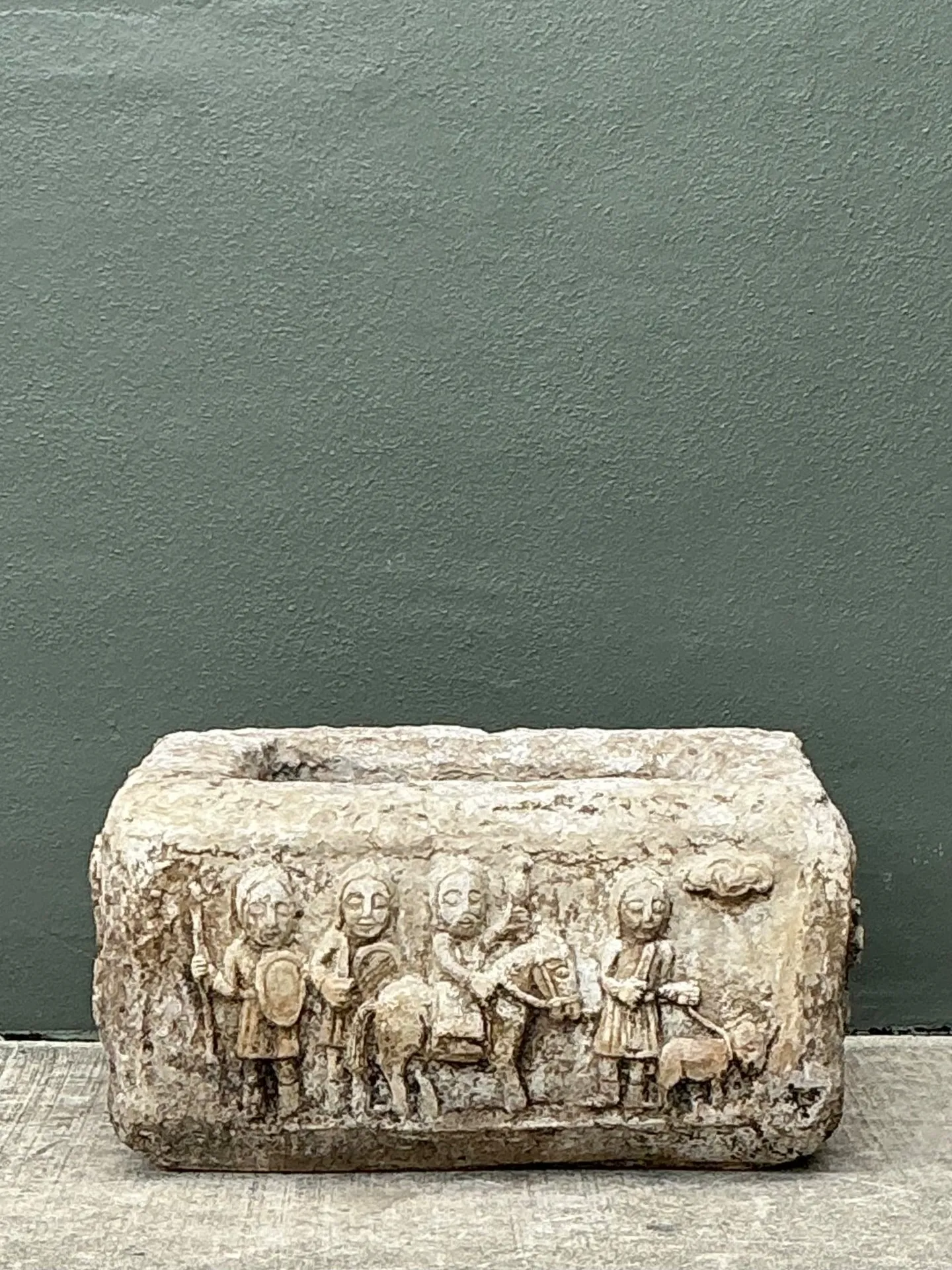 Vintage Cement Over Fiberglass Figural Planter — additional photo 3
