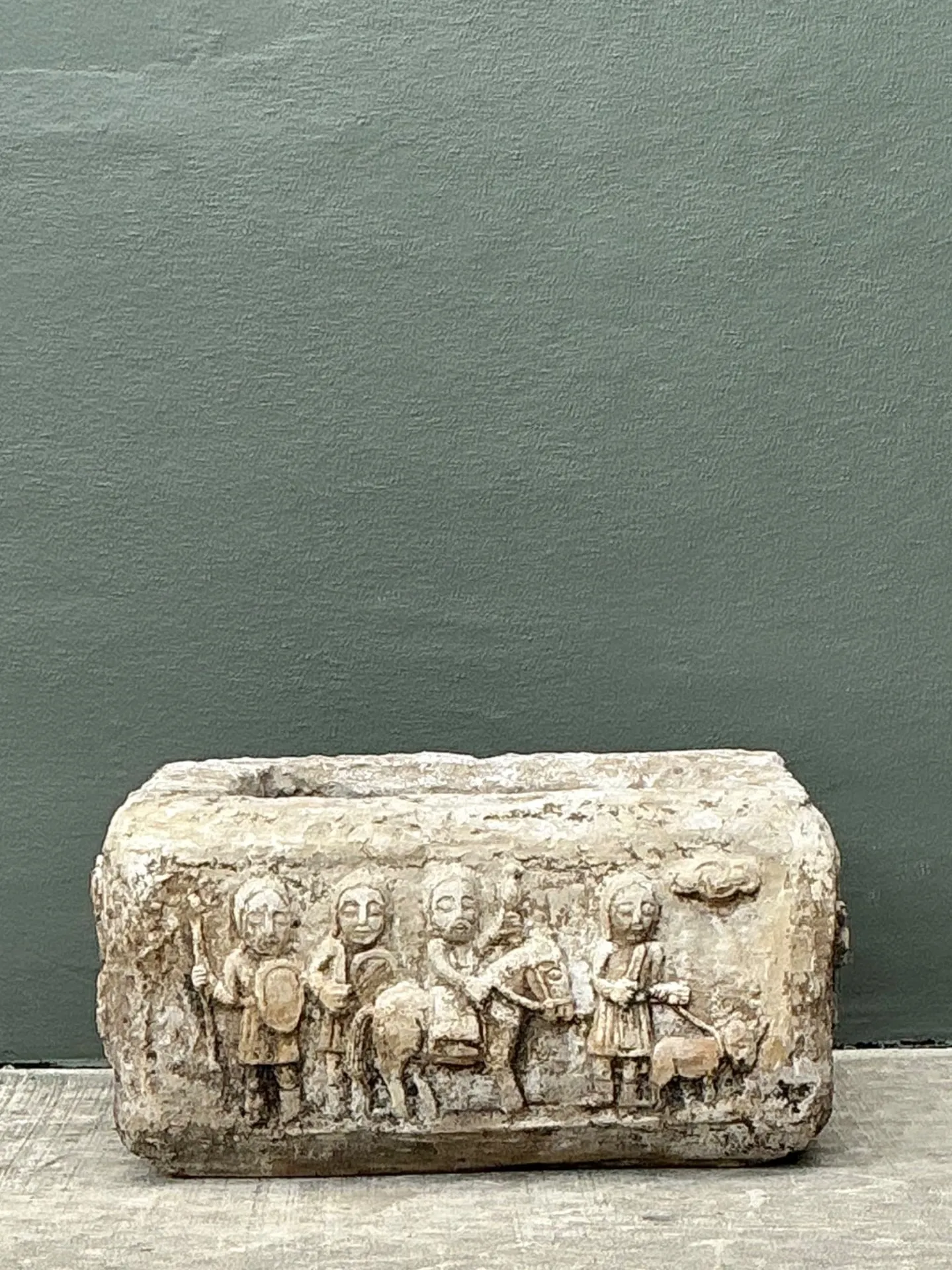 Vintage Cement Over Fiberglass Figural Planter — additional photo 5