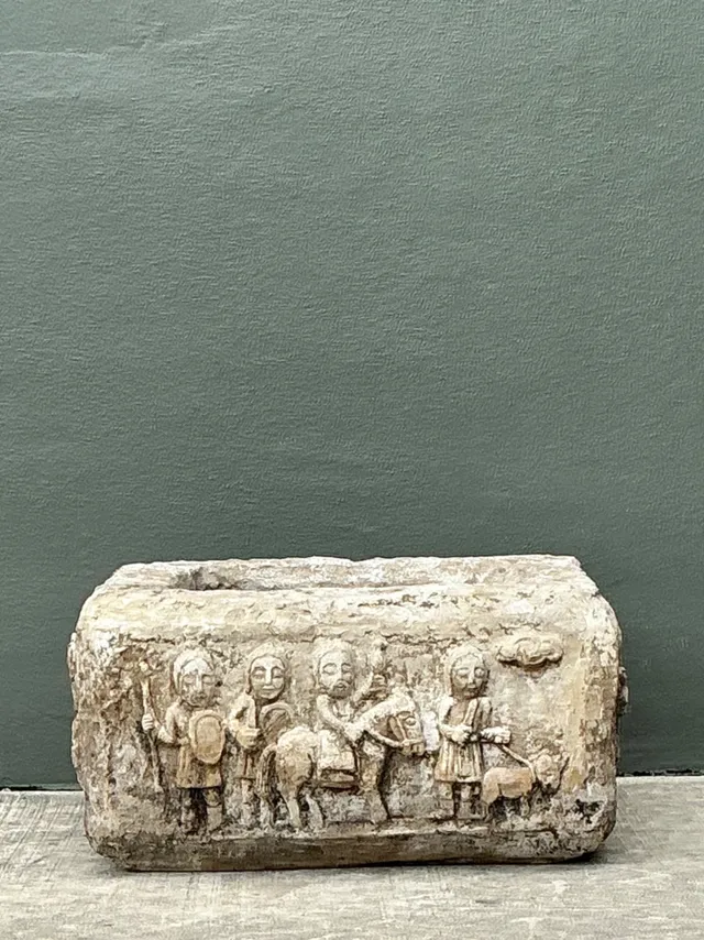 Vintage Cement Over Fiberglass Figural Planter — additional photo 5