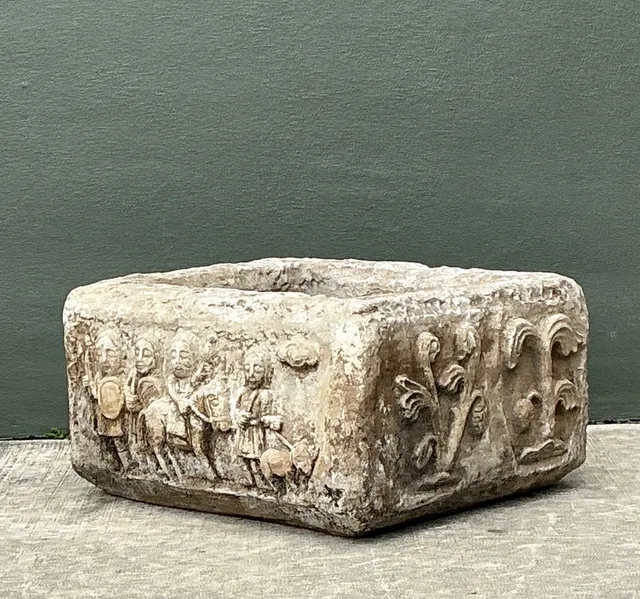 Vintage Cement Over Fiberglass Figural Planter — additional photo 4