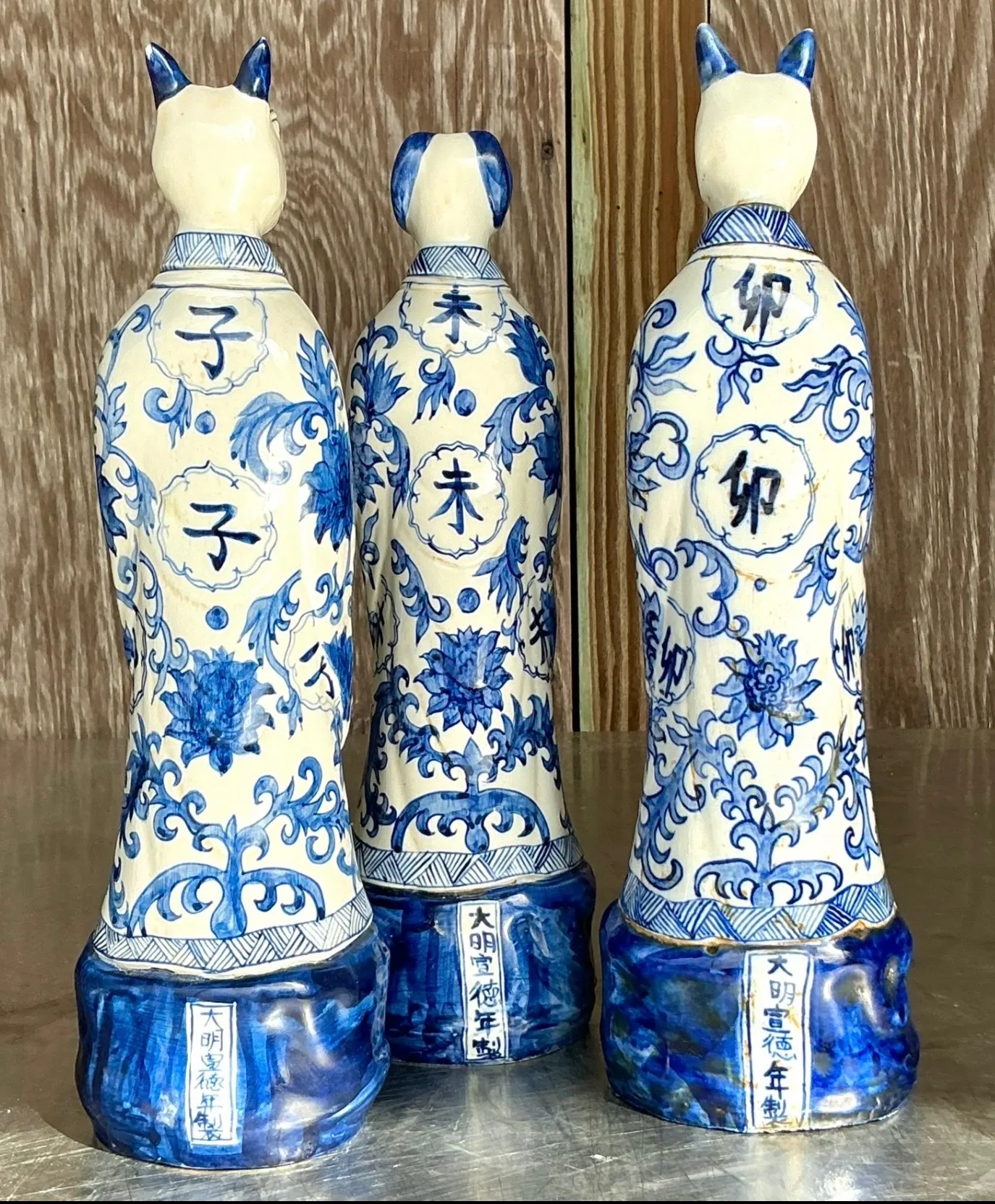 Vintage Blue and White Zodiac Animal Figurines - Set of 11 — additional photo 1