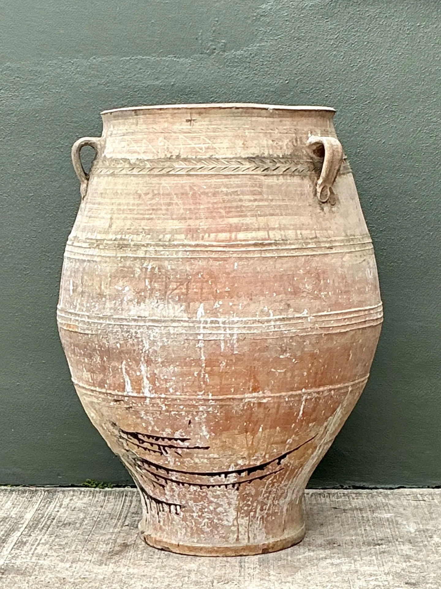 Vintage Monumental Turkish Terracotta Vessel — additional photo 8