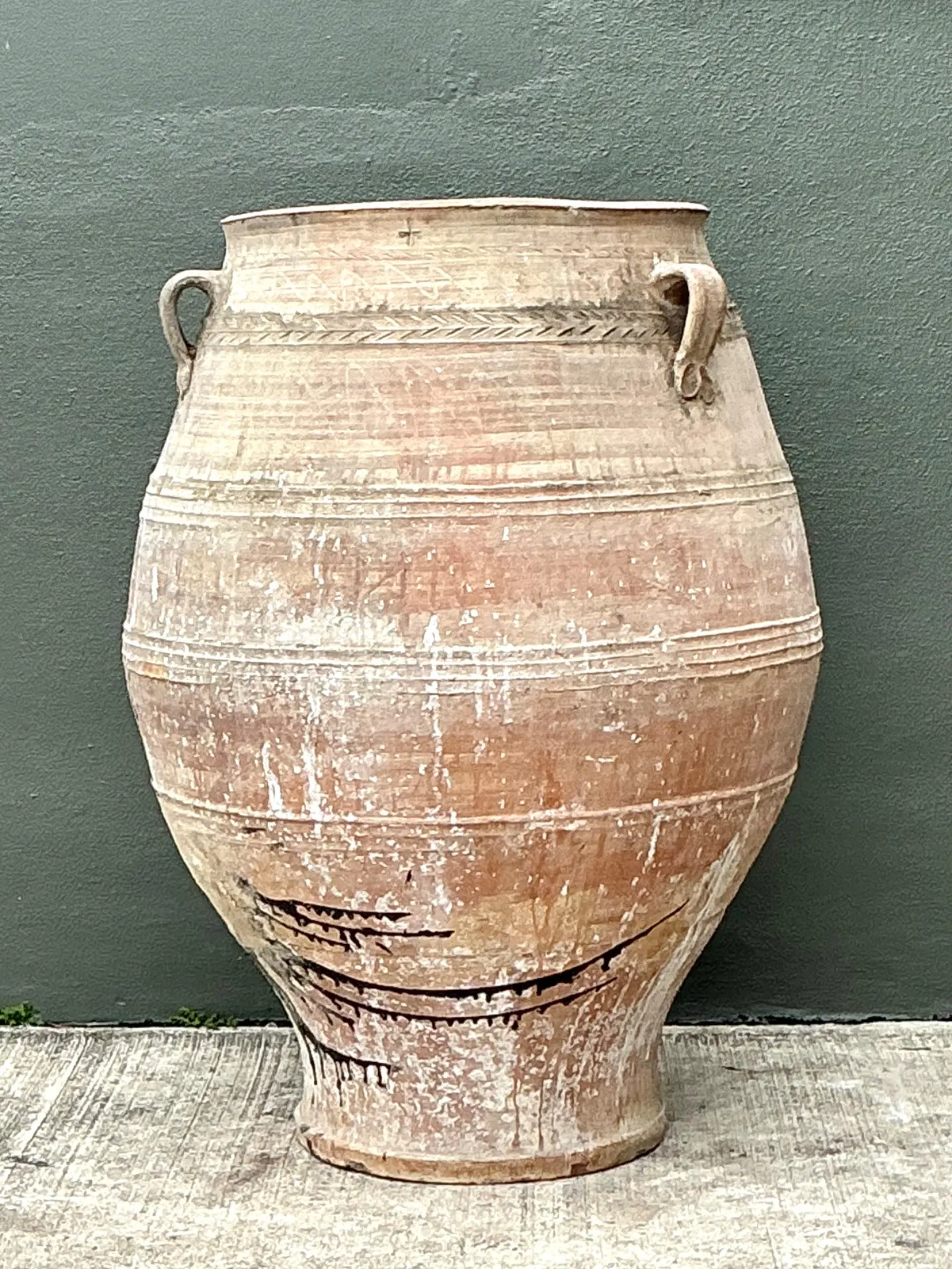 Vintage Monumental Turkish Terracotta Vessel — additional photo 4