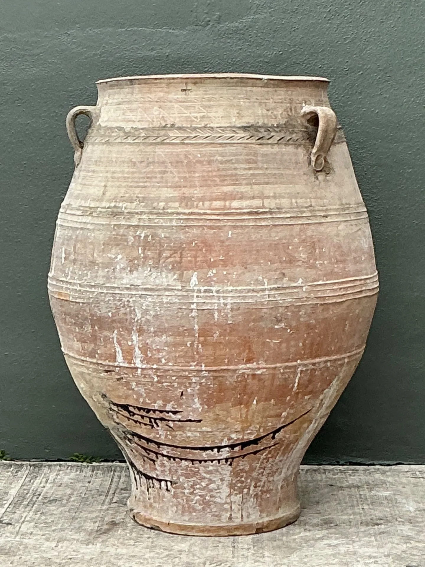 Vintage Monumental Turkish Terracotta Vessel — additional photo 3