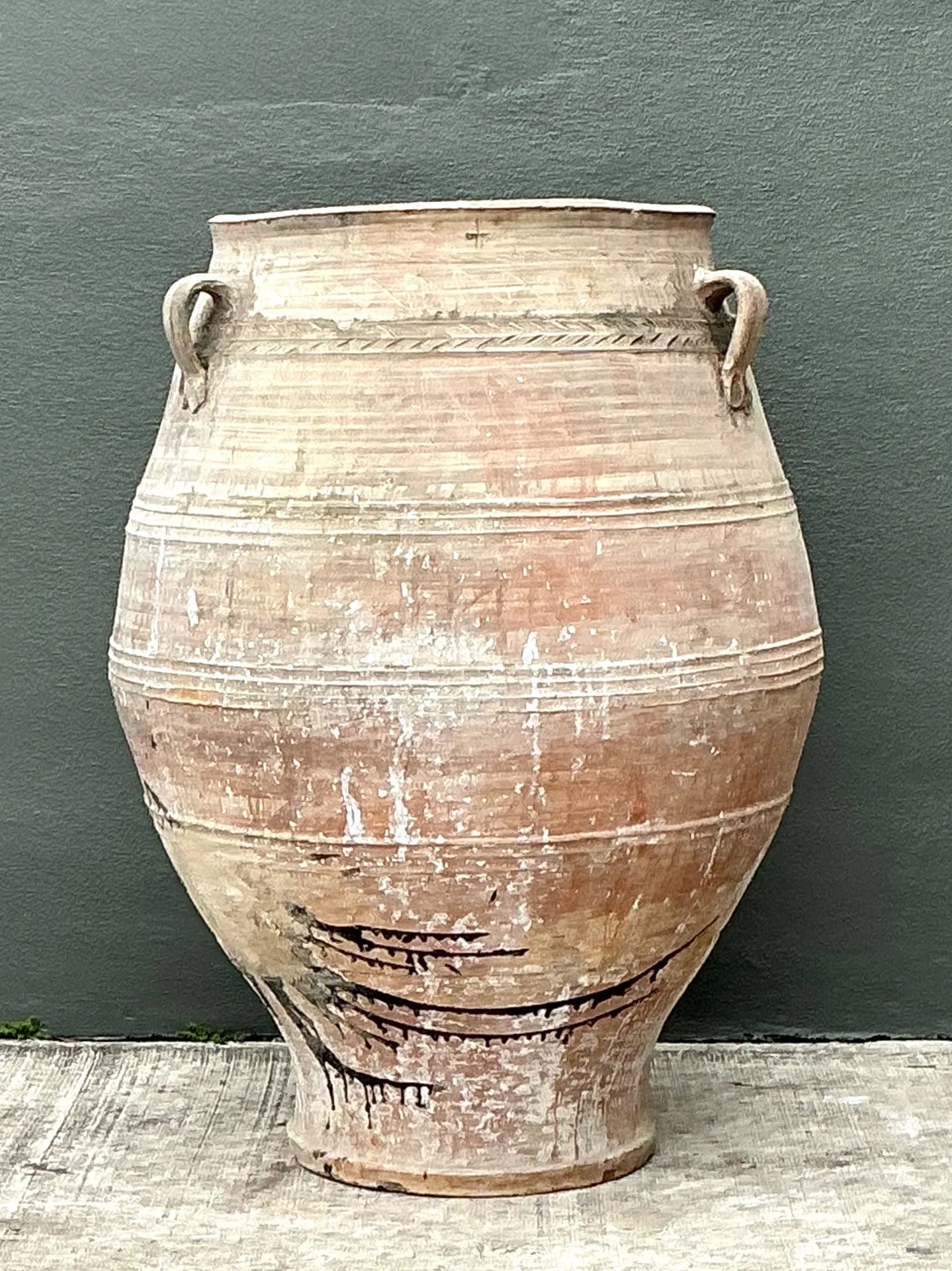 Vintage Monumental Turkish Terracotta Vessel — additional photo 7