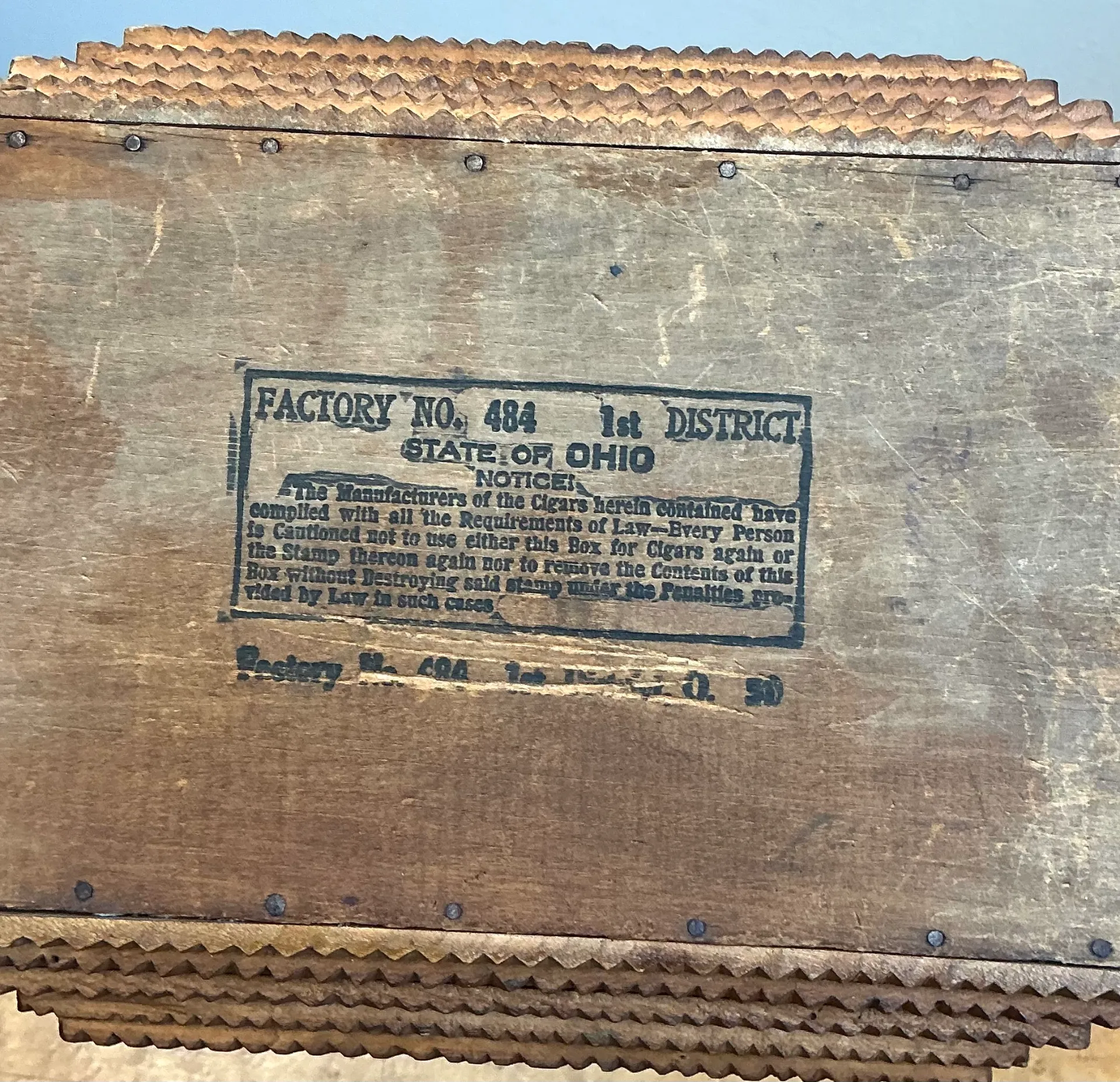 Vintage Tramp Art Wood Box — additional photo 8