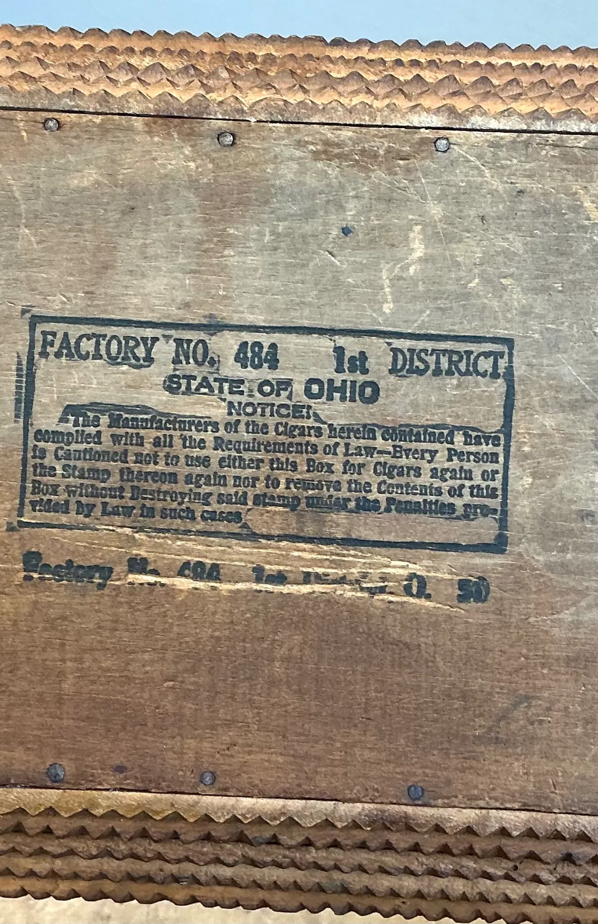 Vintage Tramp Art Wood Box — additional photo 8