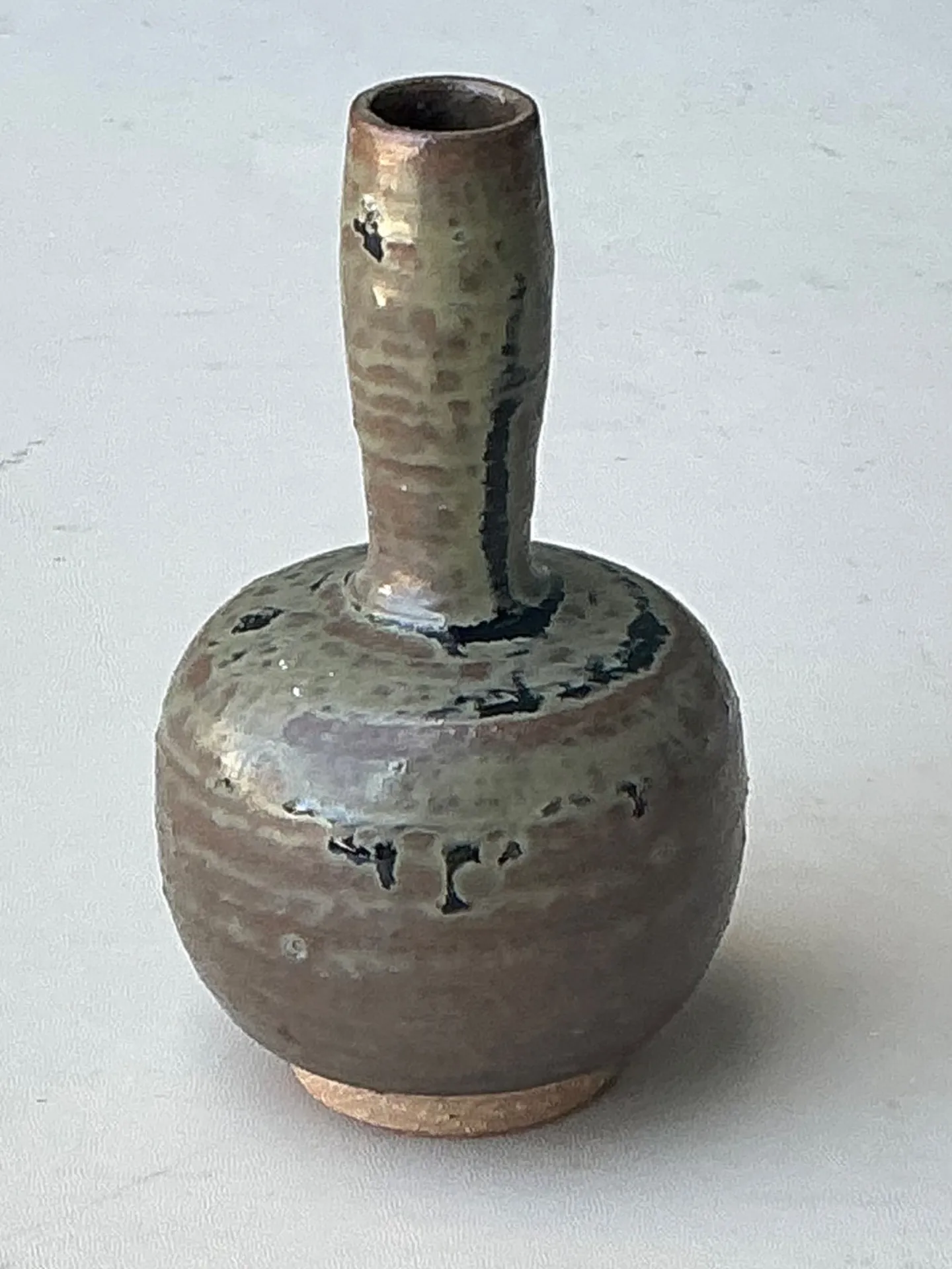 Vintage Handcrafted Ceramic Bud Vase — additional photo 3